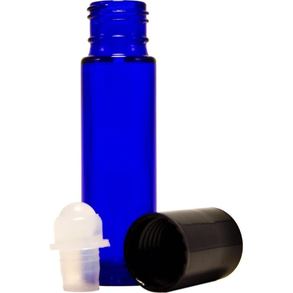 Botellas de vidrio azul cobalto para aromaterapia 10ml - Set de 6