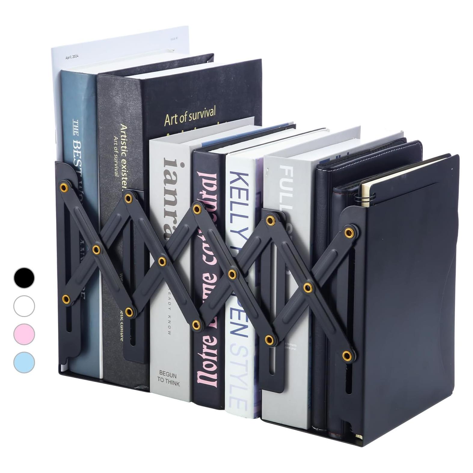 Soportes de Libros Ajustables M&G Metal Negro 10.2-50.8cm