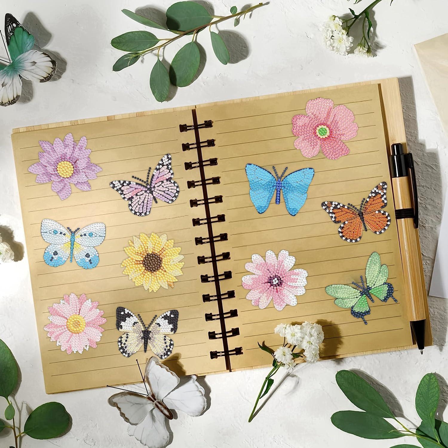 Kit de Pintura de Diamante 16 Pcs Bulerrylulu Mariposa