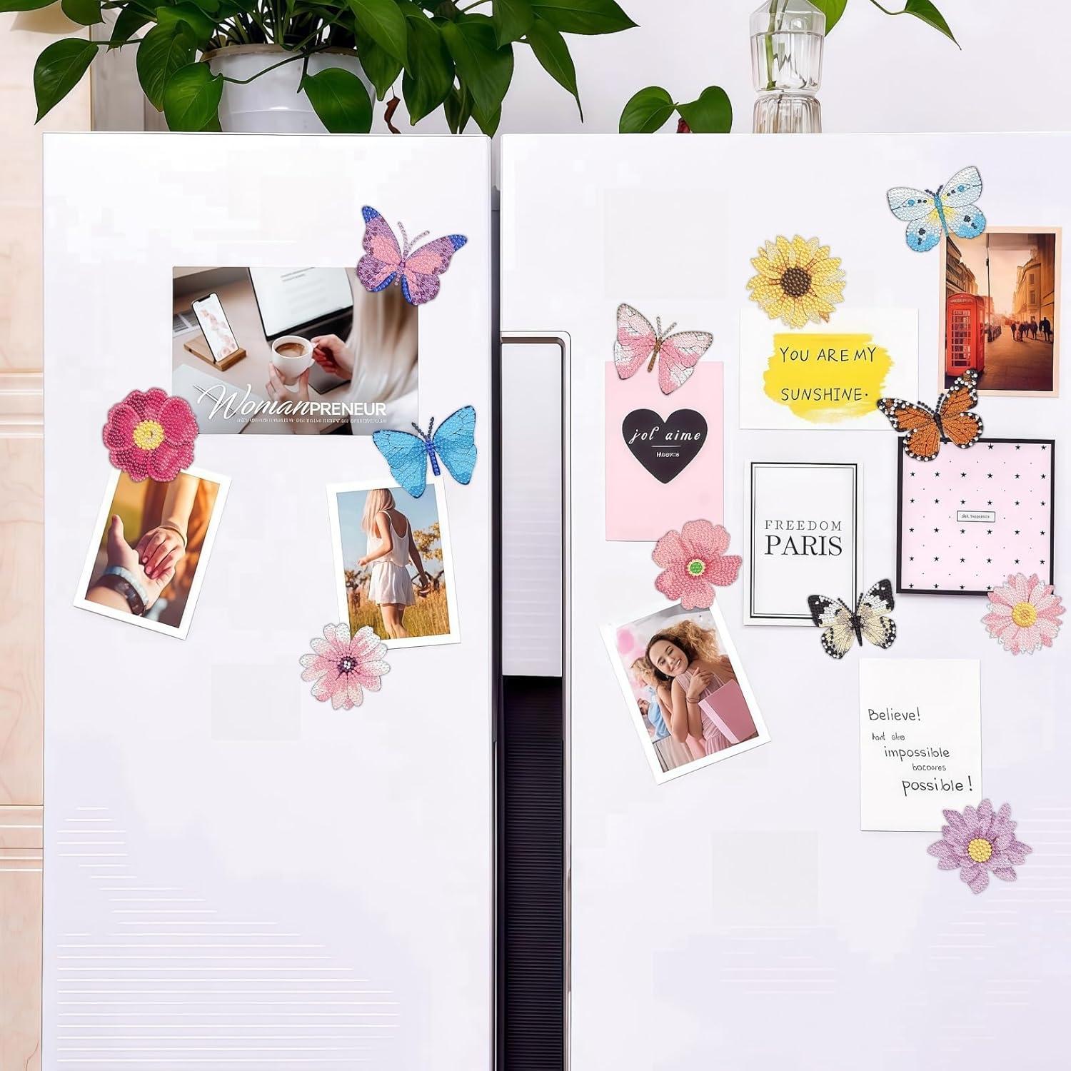 Kit de Pintura de Diamante 16 Pcs Bulerrylulu Mariposa