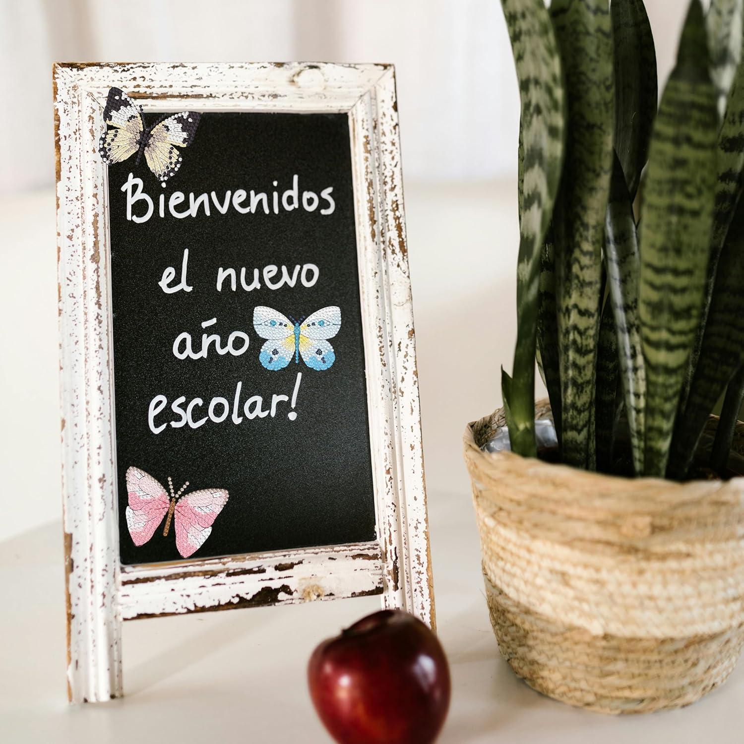 Kit de Pintura de Diamante 16 Pcs Bulerrylulu Mariposa