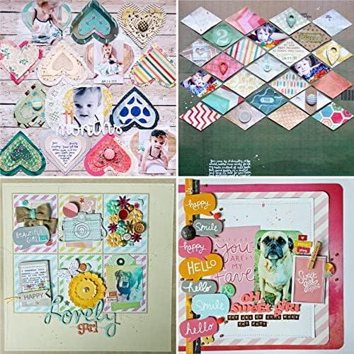 Papel de Scrapbook Rosa Mármol iKammo 30x30 cm - 24 Hojas
