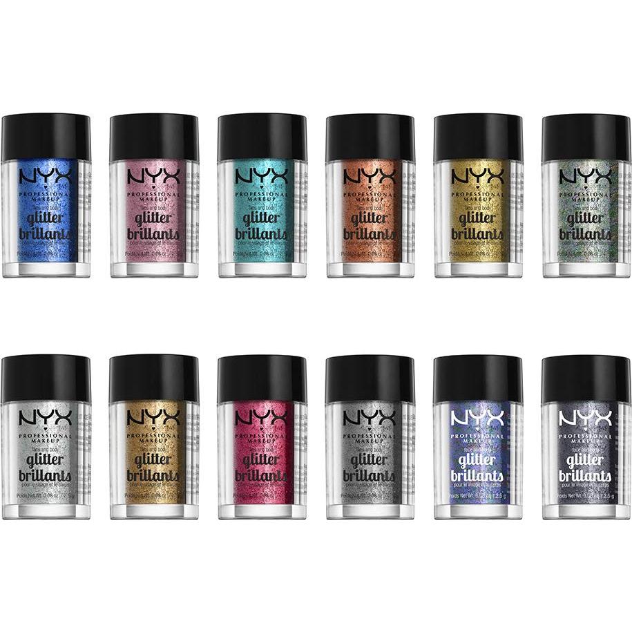 Glitter para Cara y Cuerpo NYX Azul 2.27g - Brillo Intenso