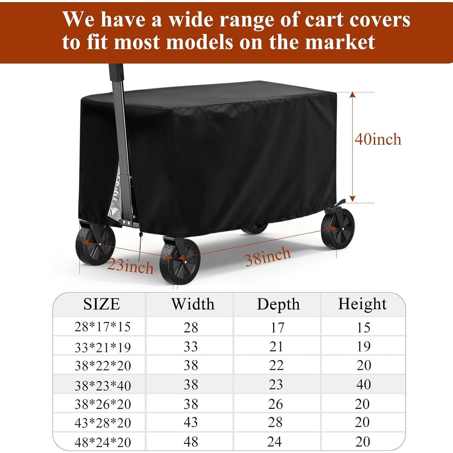 Cubierta Plegable para Carro Los Elfos 96.5x58.4 cm Impermeable