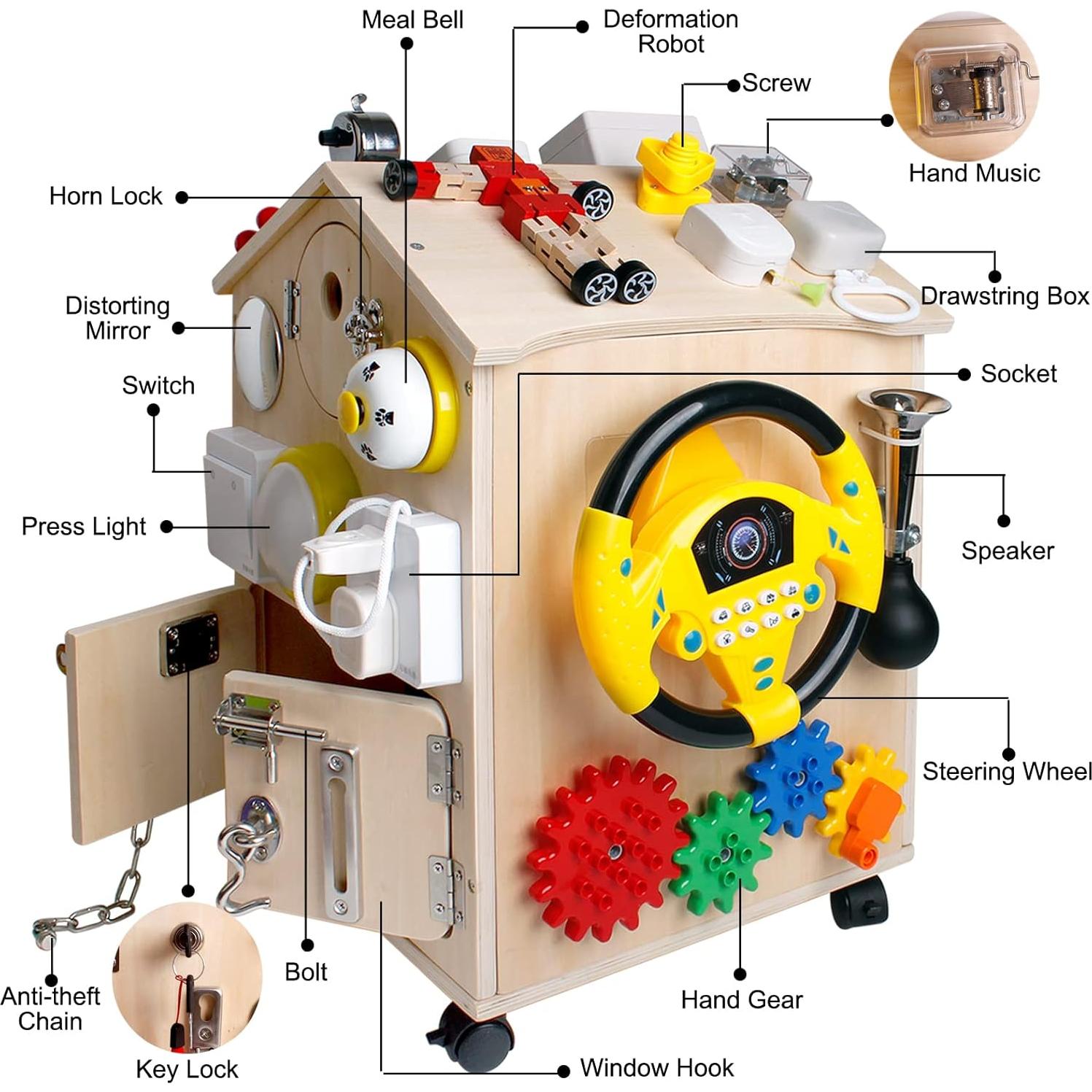 Casa Ocupada de Madera Montessori SHIERDU para Niños 9.05 kg