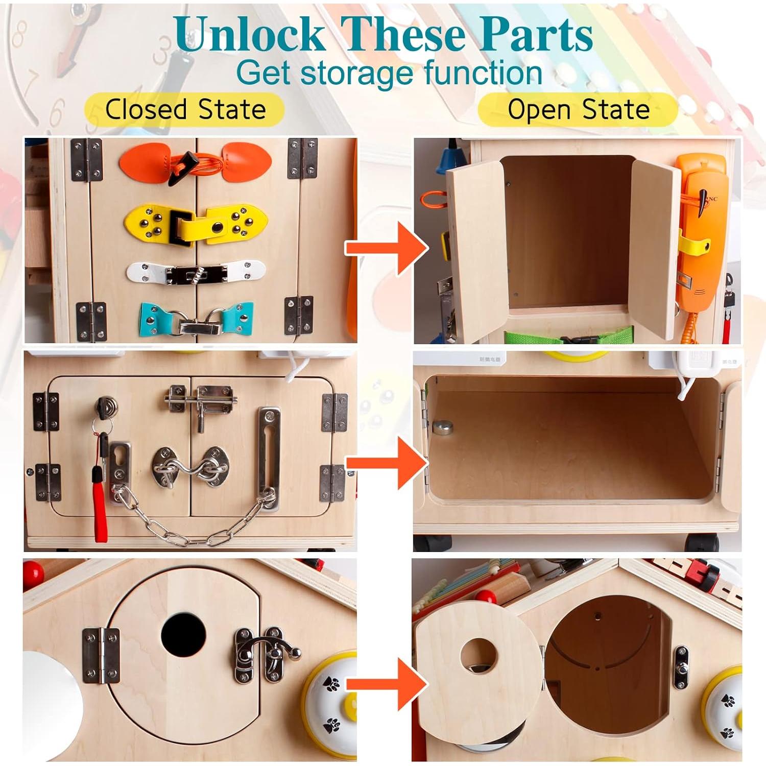 Casa Ocupada de Madera Montessori SHIERDU para Niños 9.05 kg