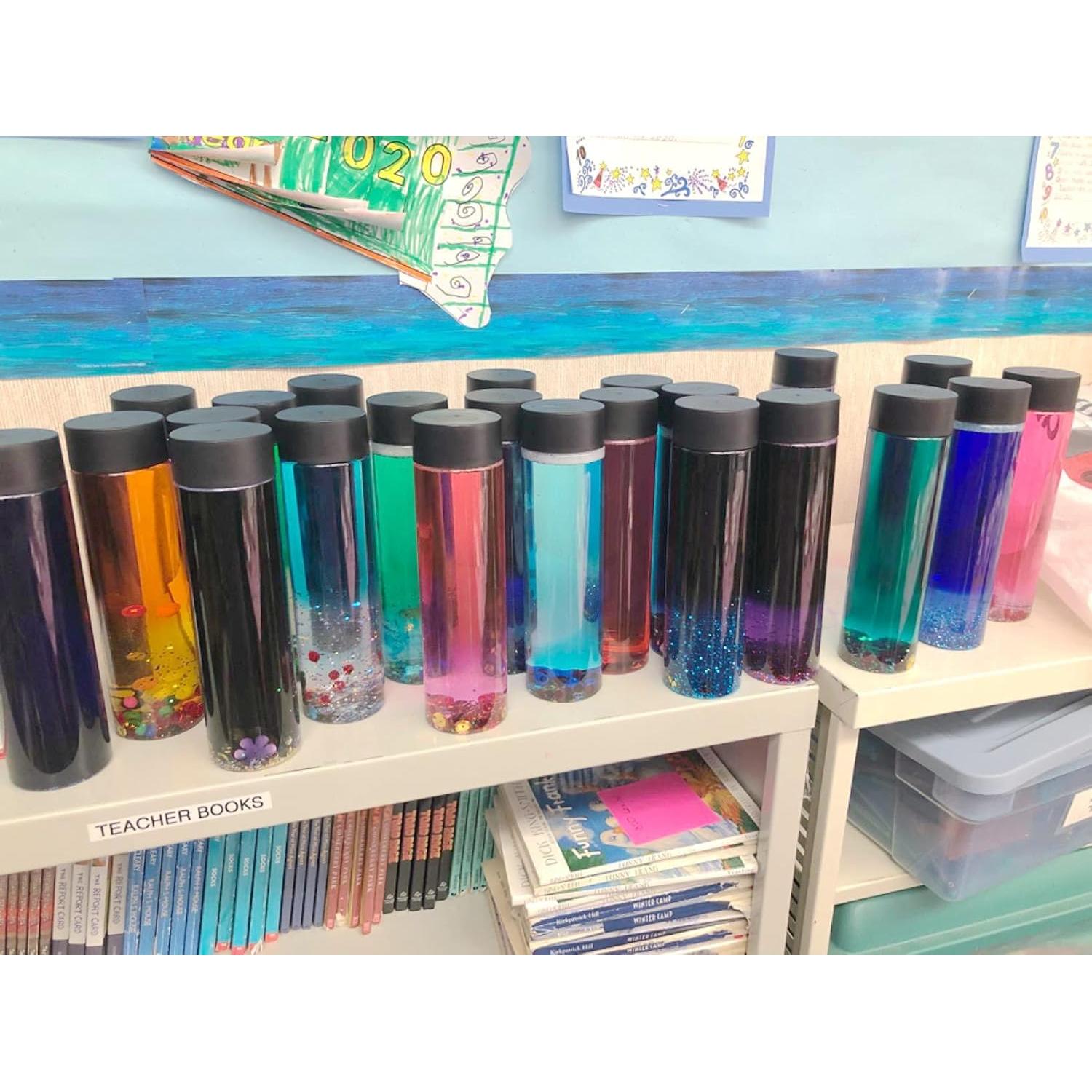 18 Botellas Sensoriales Vacías 414ml MAHIONG Transparentes