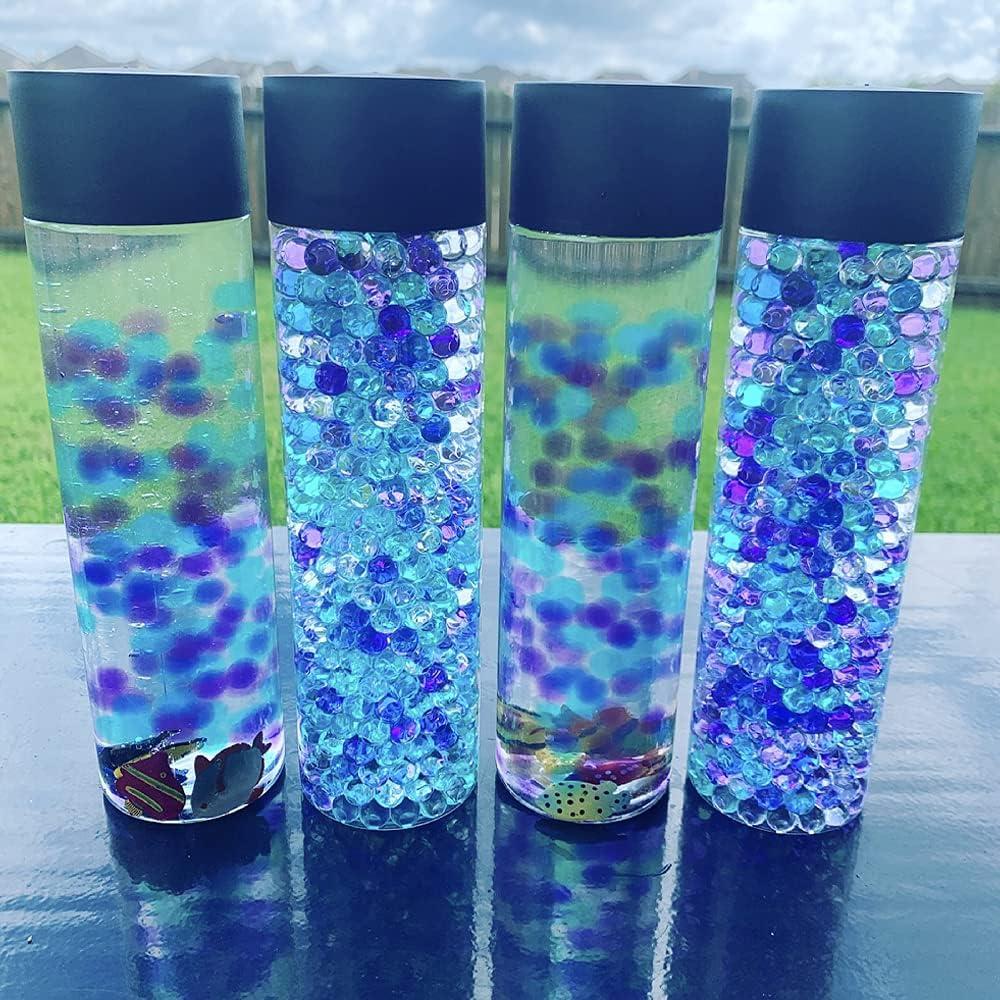 18 Botellas Sensoriales Vacías 414ml MAHIONG Transparentes