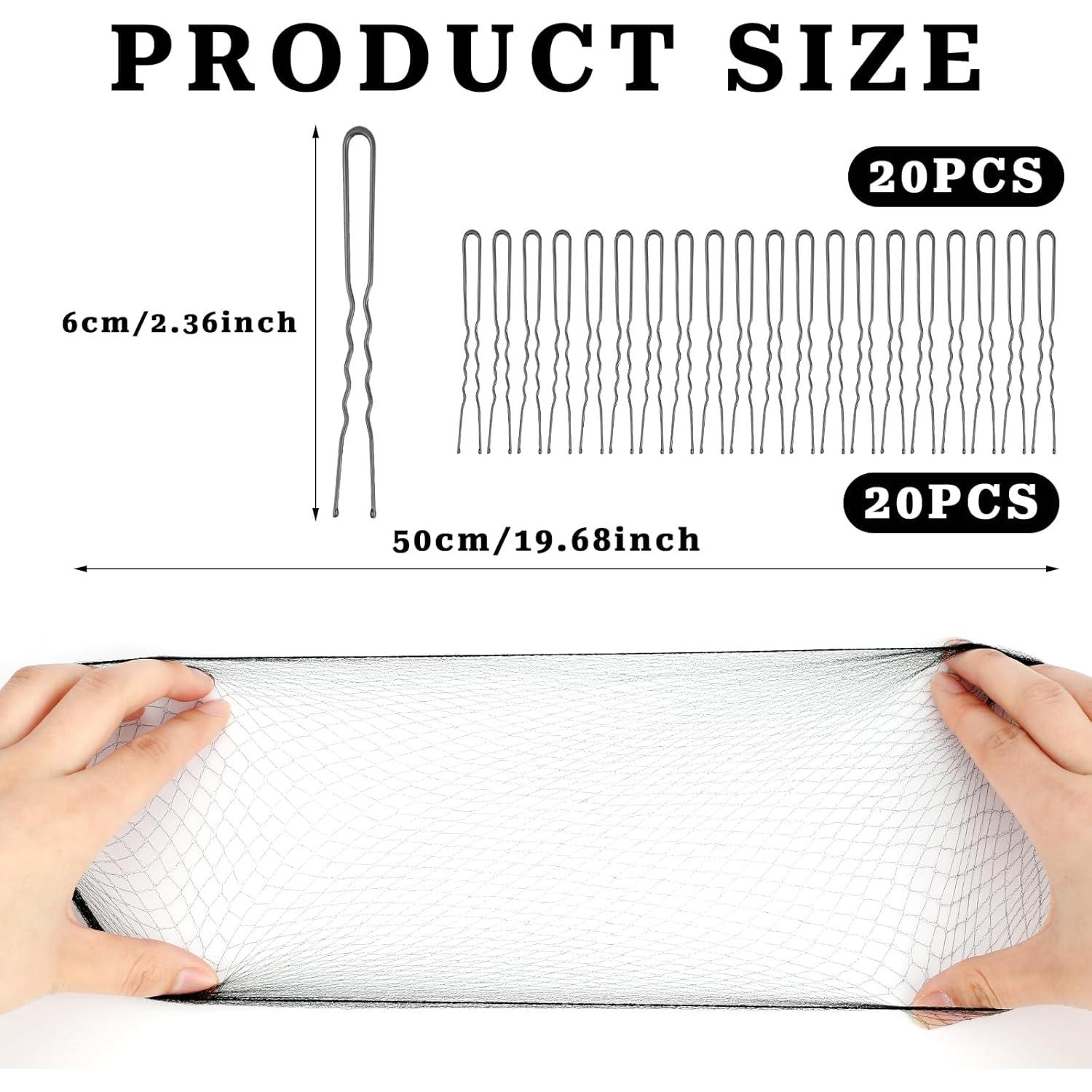 Redes para Cabello Sliverdew con Alfileres U - 20 Unidades
