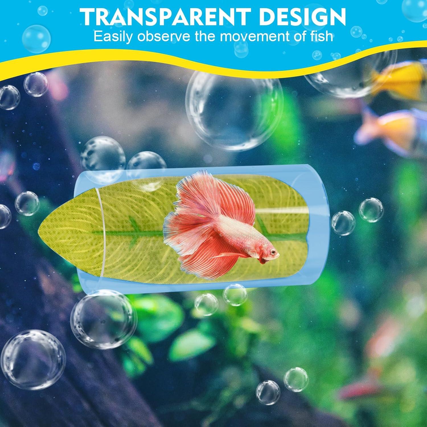 Túnel Acrílico Rislobx para Peces Betta - Refugio Decorativo