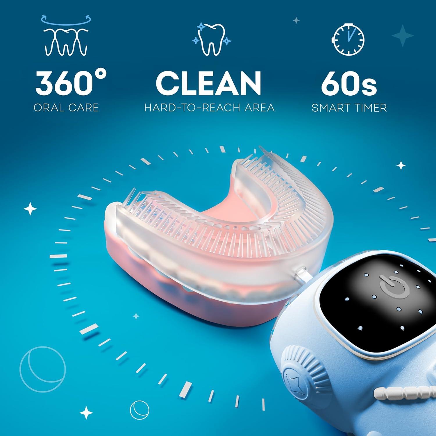 Cepillo de dientes eléctrico Bendi Kids 360° para niños 2-7 años