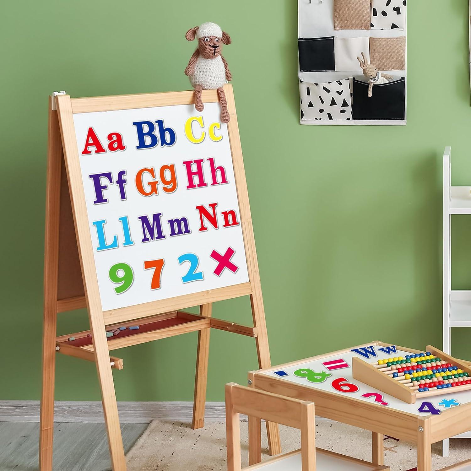 81 Piezas Letras Magnéticas Coloridas Wiooffen para Tablero