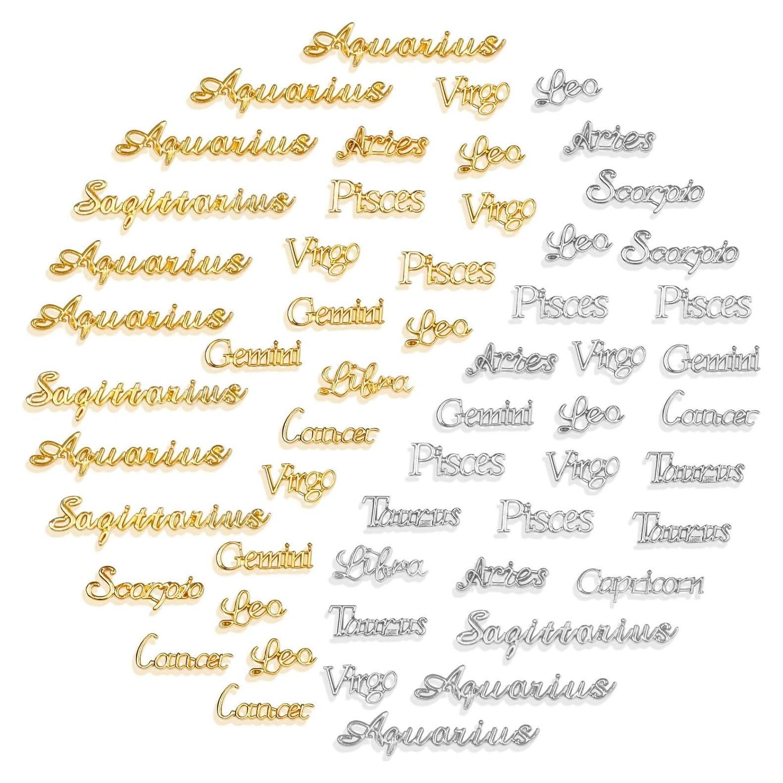 Colgantes del Zodiaco Mckanti 72 Piezas en Oro y Plata