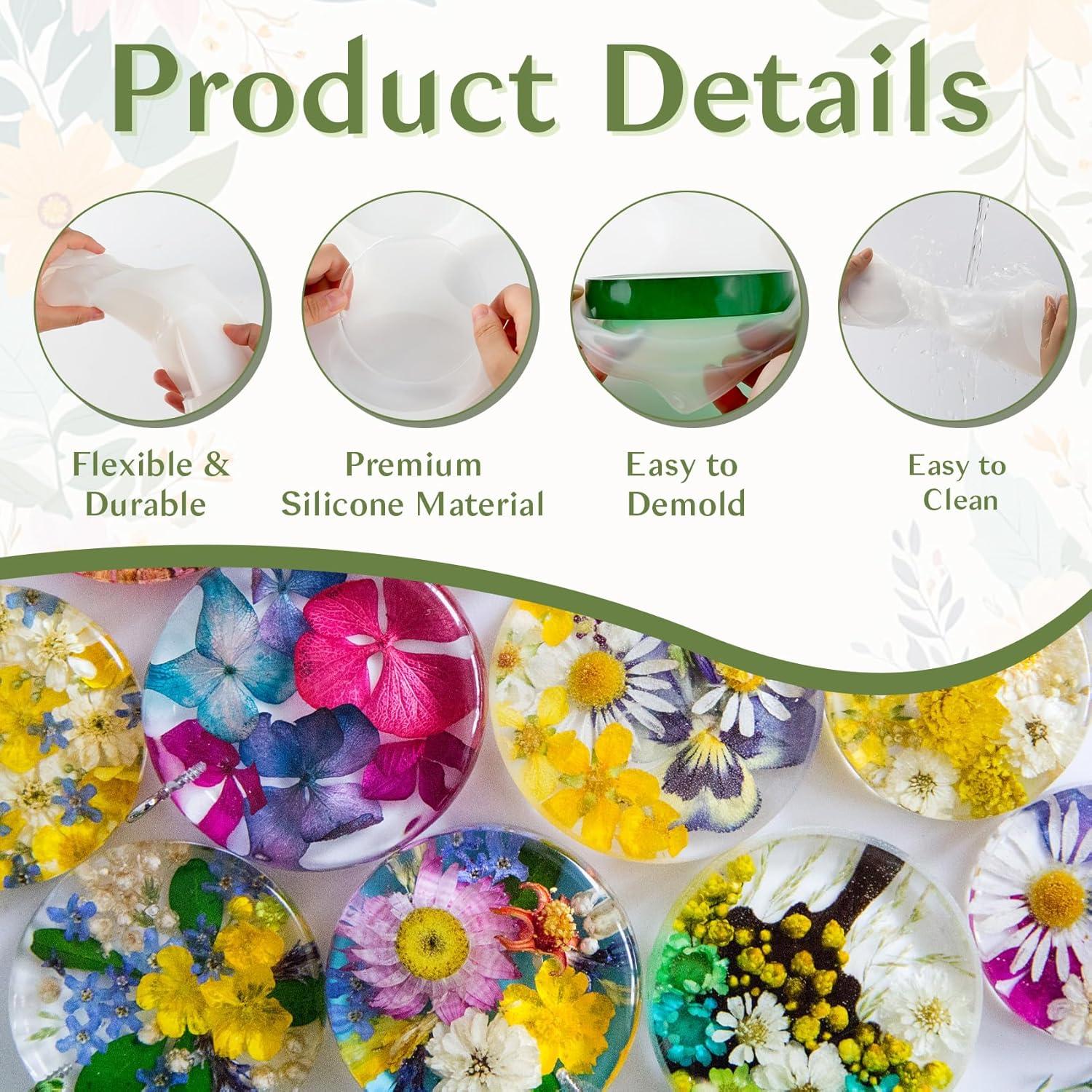 Molde de Silicona para Posavasos Redondos vueuKiGE 6 Cavidades