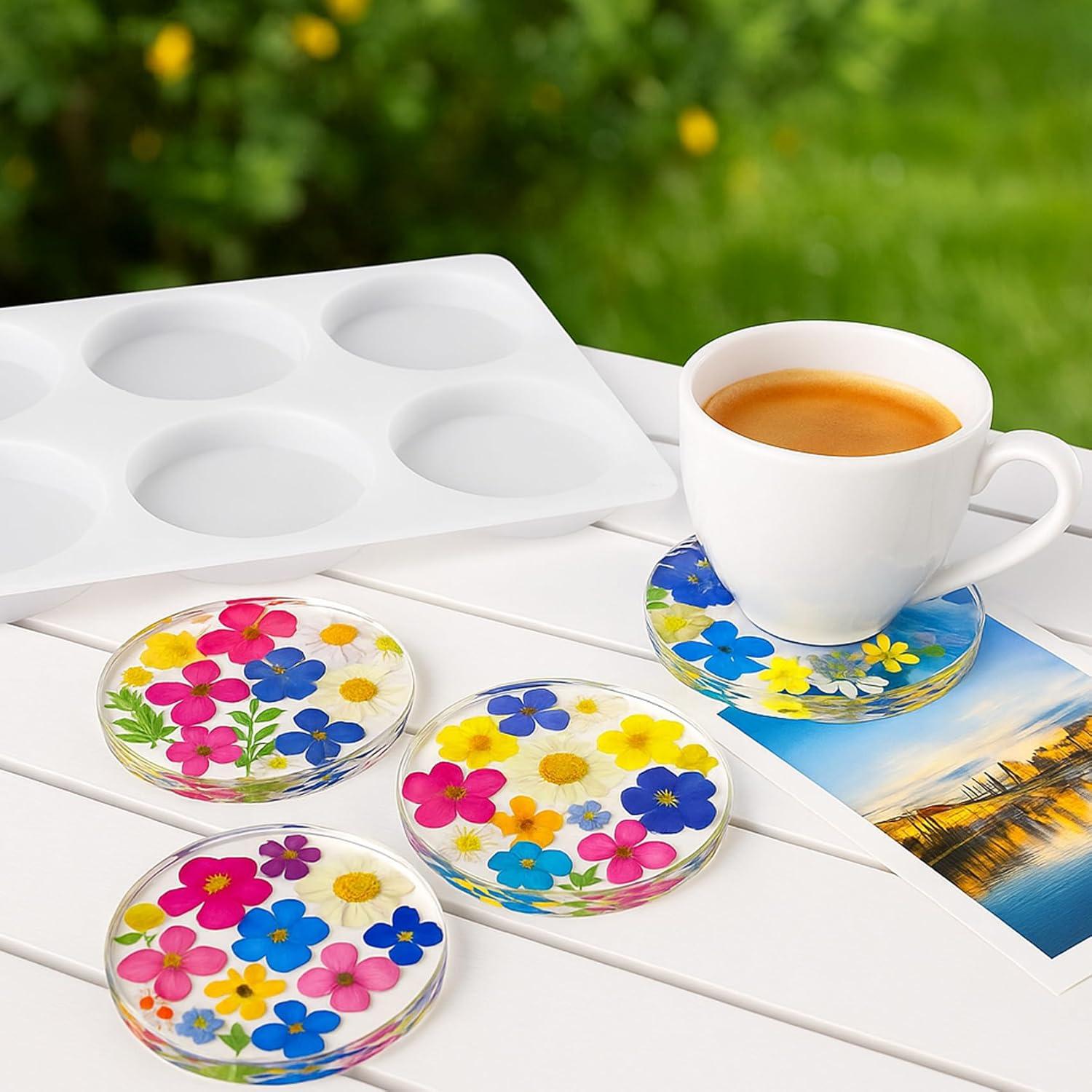 Molde de Silicona para Posavasos Redondos vueuKiGE 6 Cavidades