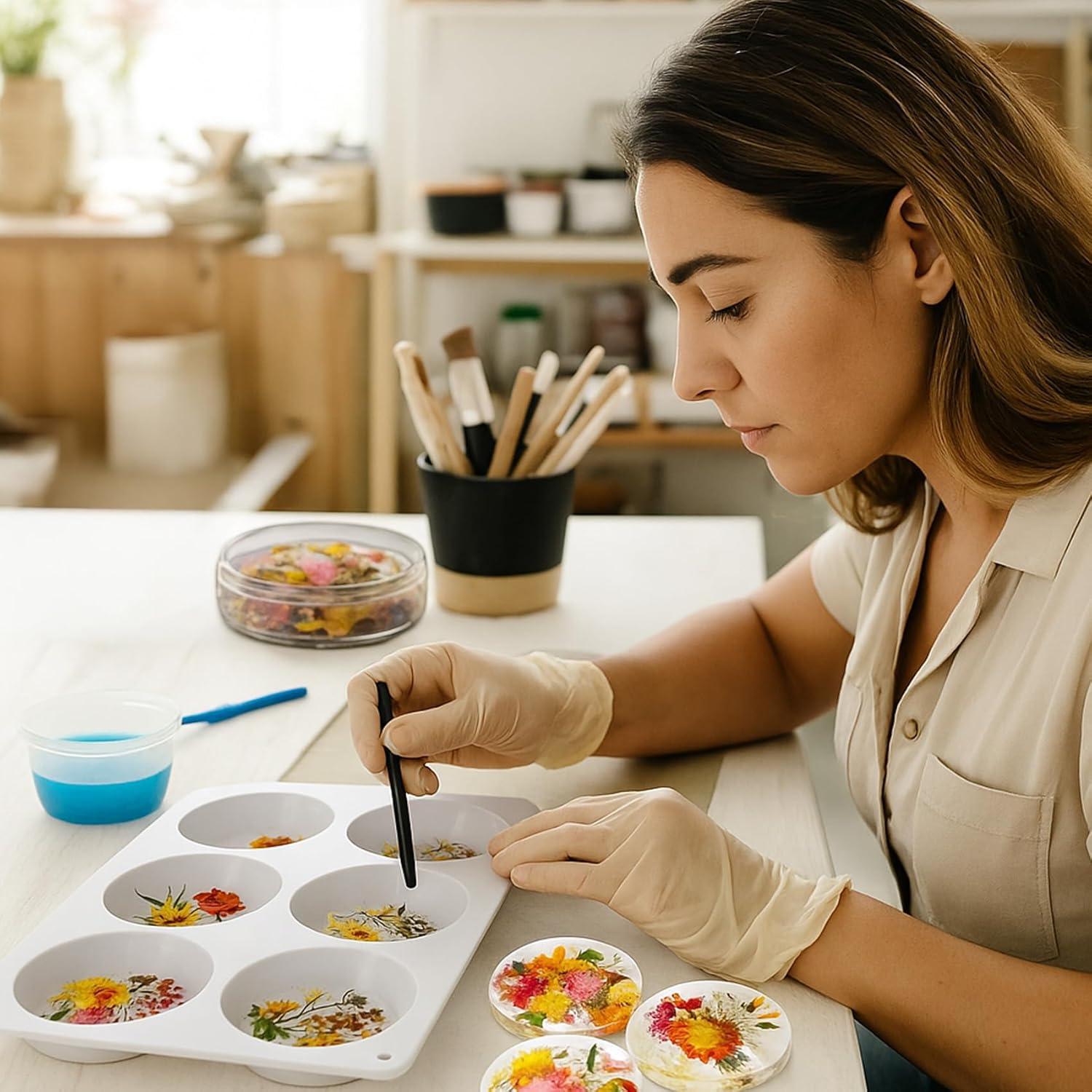 Molde de Silicona para Posavasos Redondos vueuKiGE 6 Cavidades