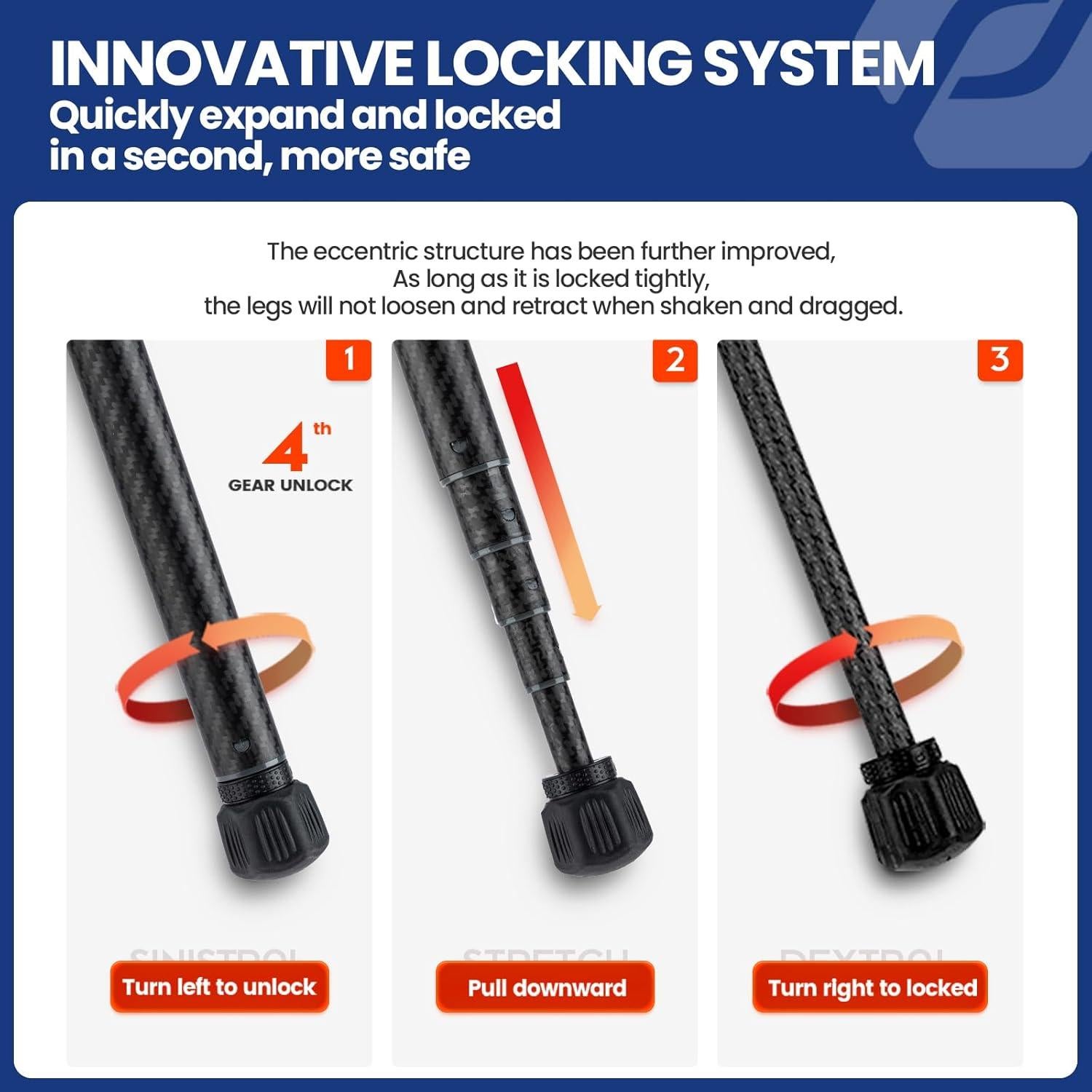 Trípode Fotopro X-Aircross 3 fibra carbono 62cm ultraligero