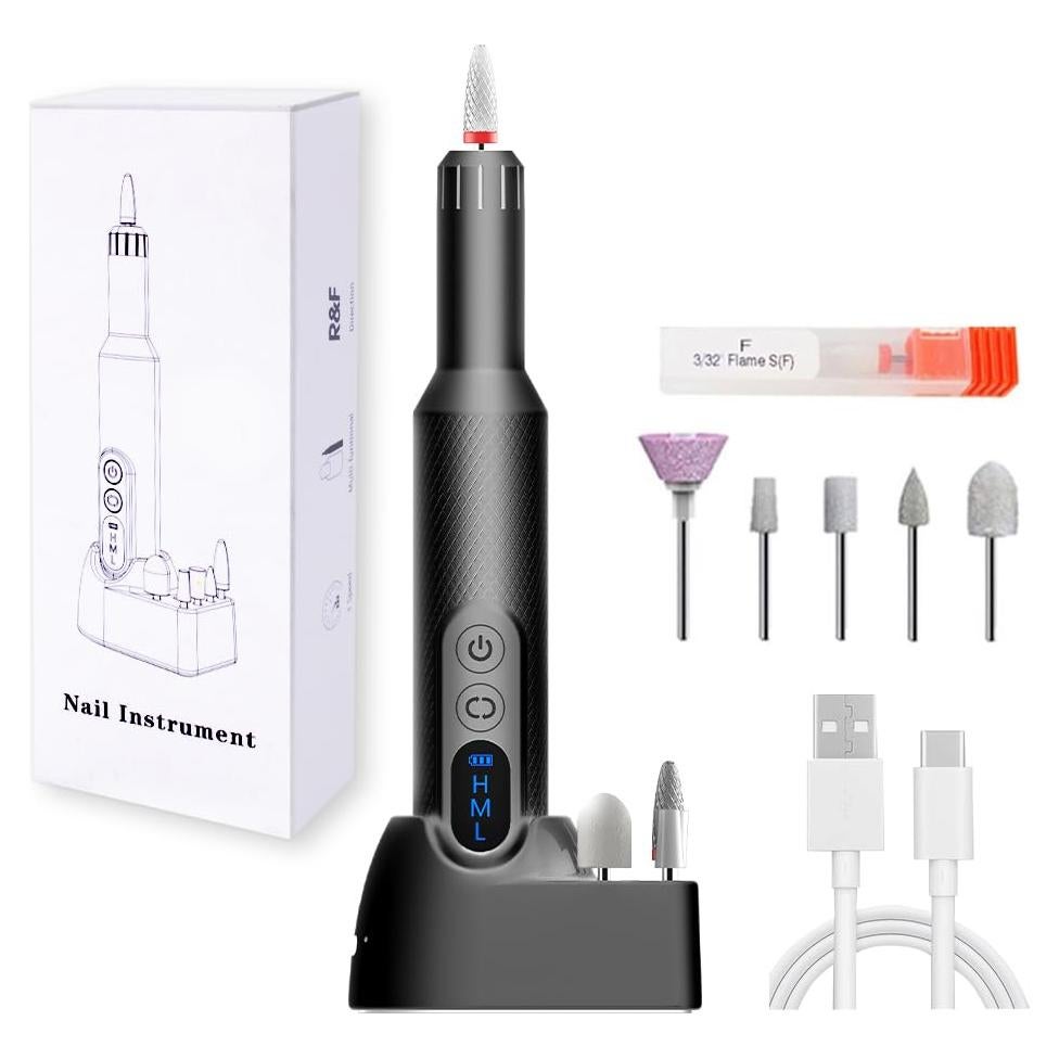 Taladro de Uñas Eléctrico Pinkiou 3 Velocidades Inalámbrico