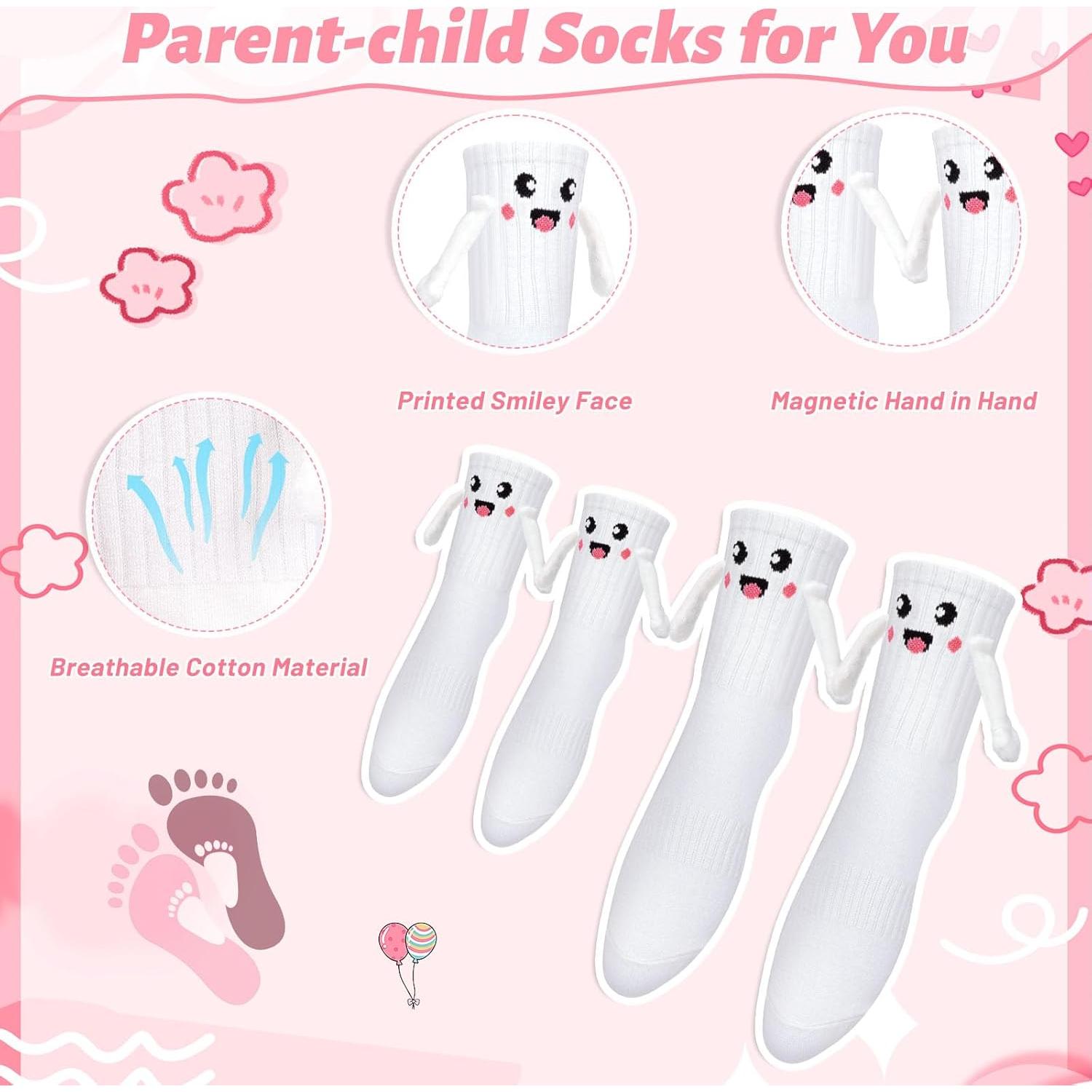 Calcetines Magnéticos COZYMATE Familiares 3 Pares