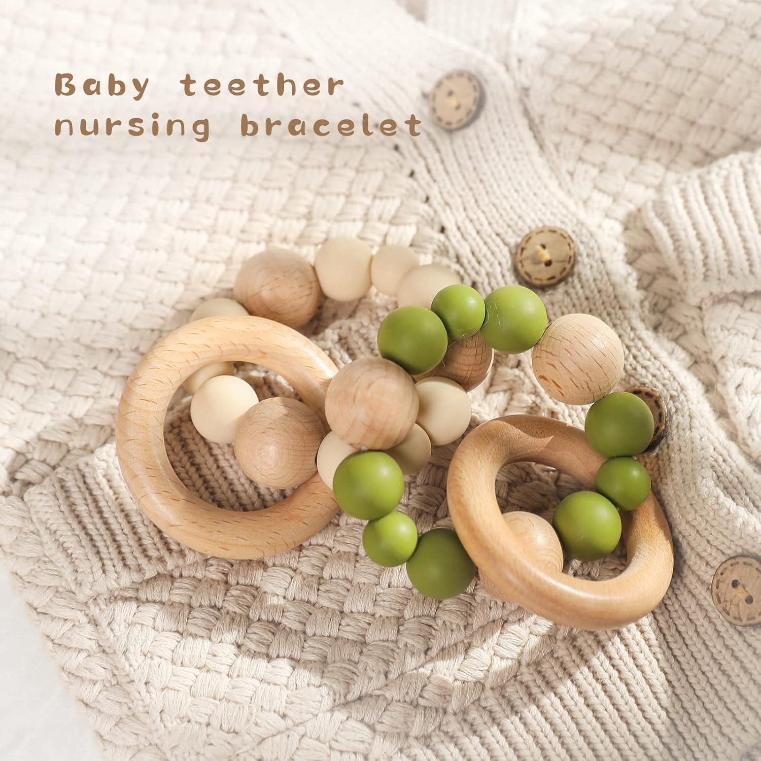 Set de 2 Pulseras de Silicona y Haya Promise Babe para Bebé