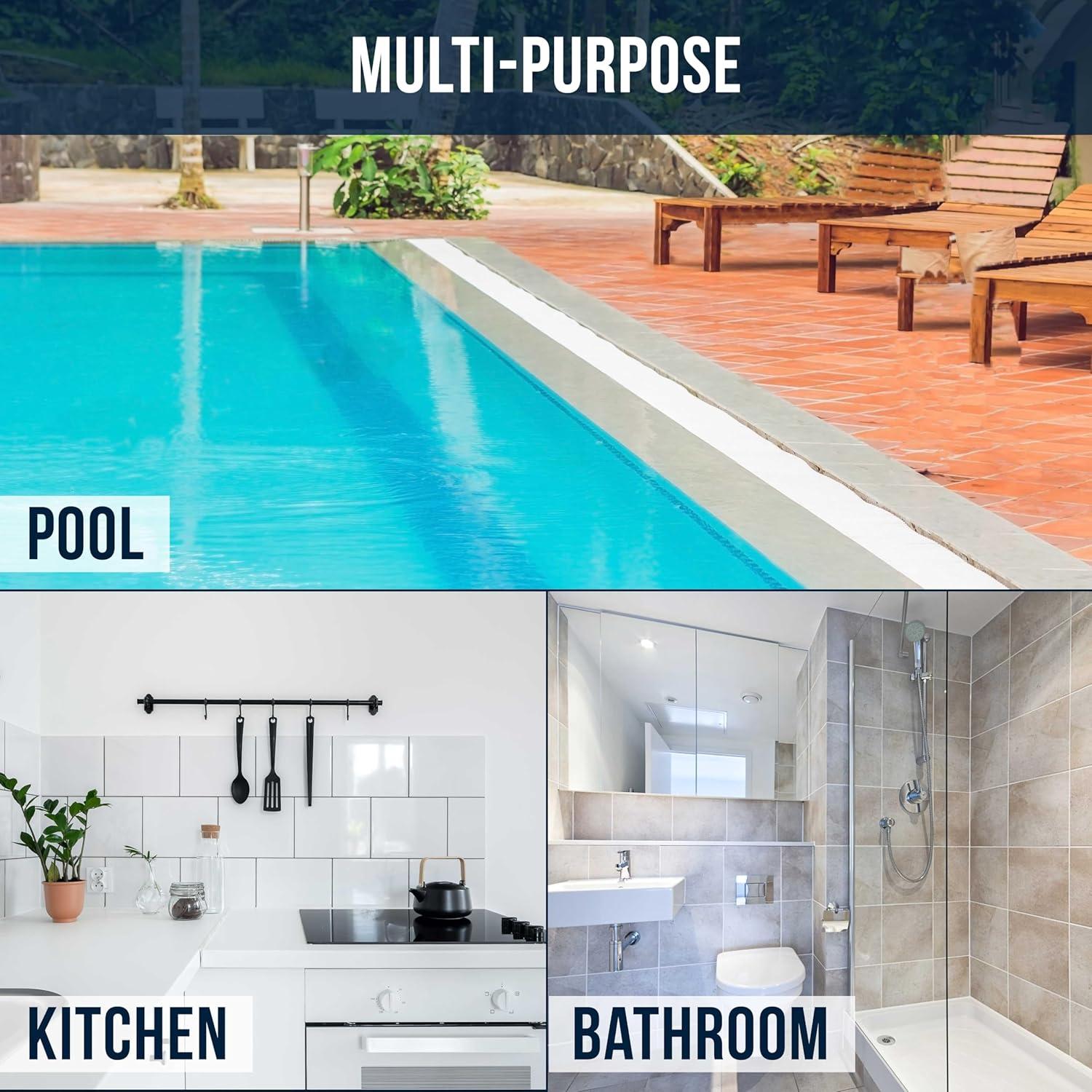 Cepillo de Fregado U.S. Pool Supply con Almohadilla de Esponja