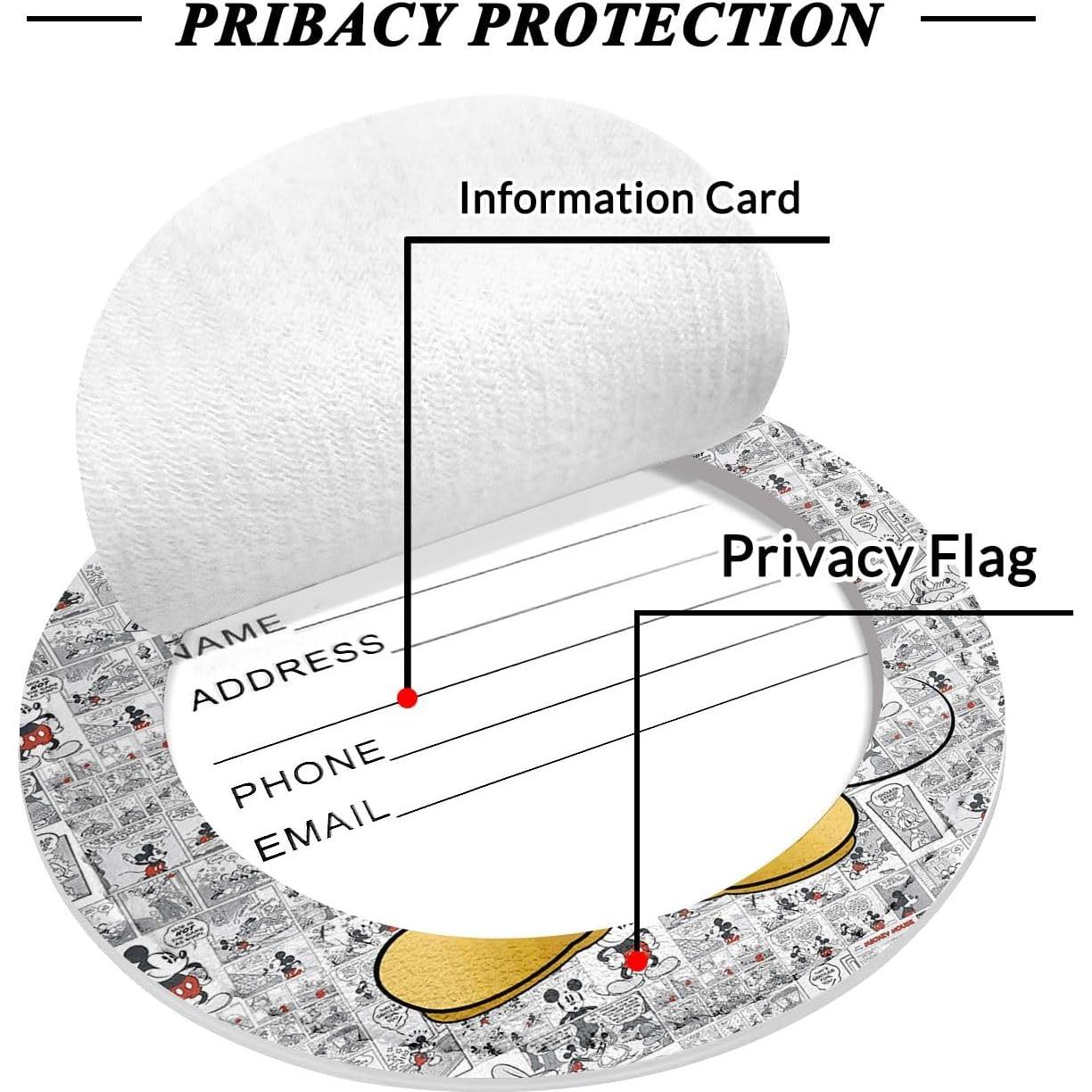 Etiquetas de Equipaje de Cuero PU FKHGY - 2 Piezas con Tapa