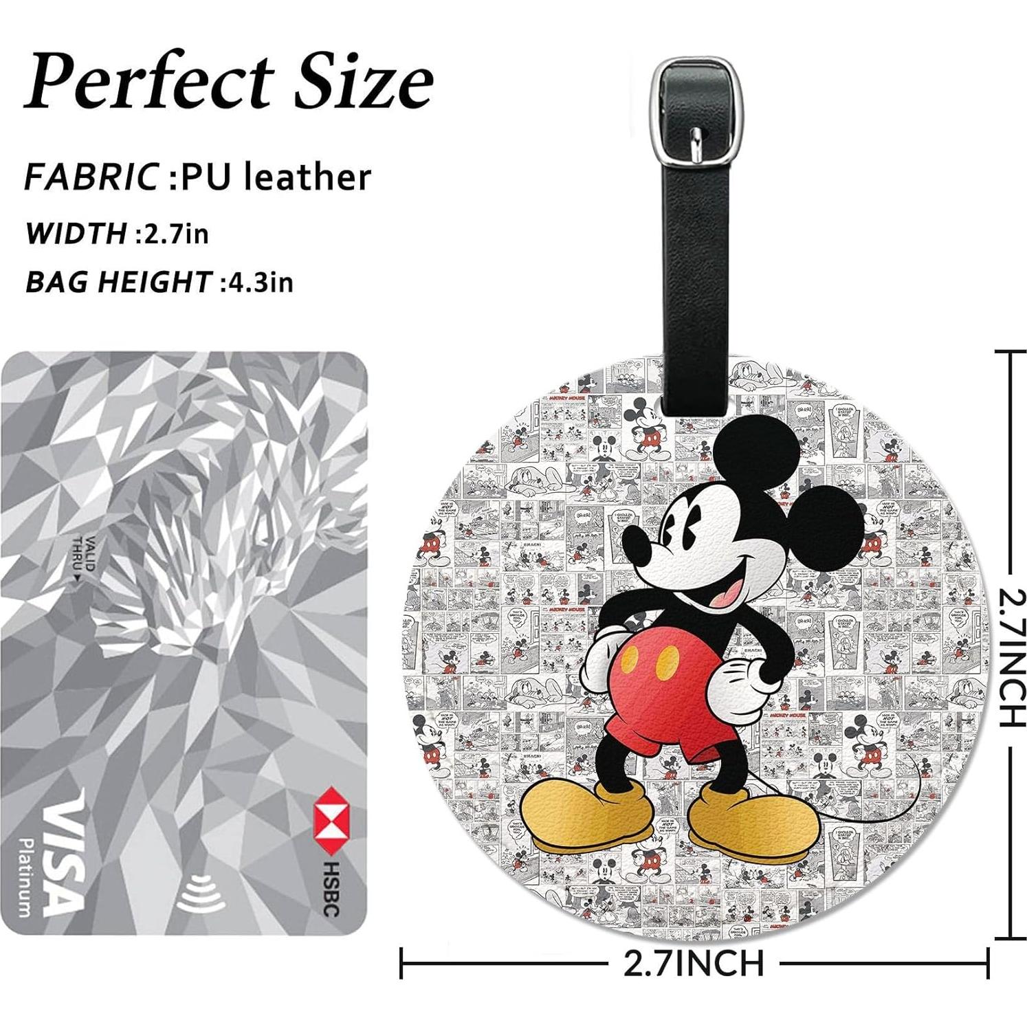 Etiquetas de Equipaje de Cuero PU FKHGY - 2 Piezas con Tapa