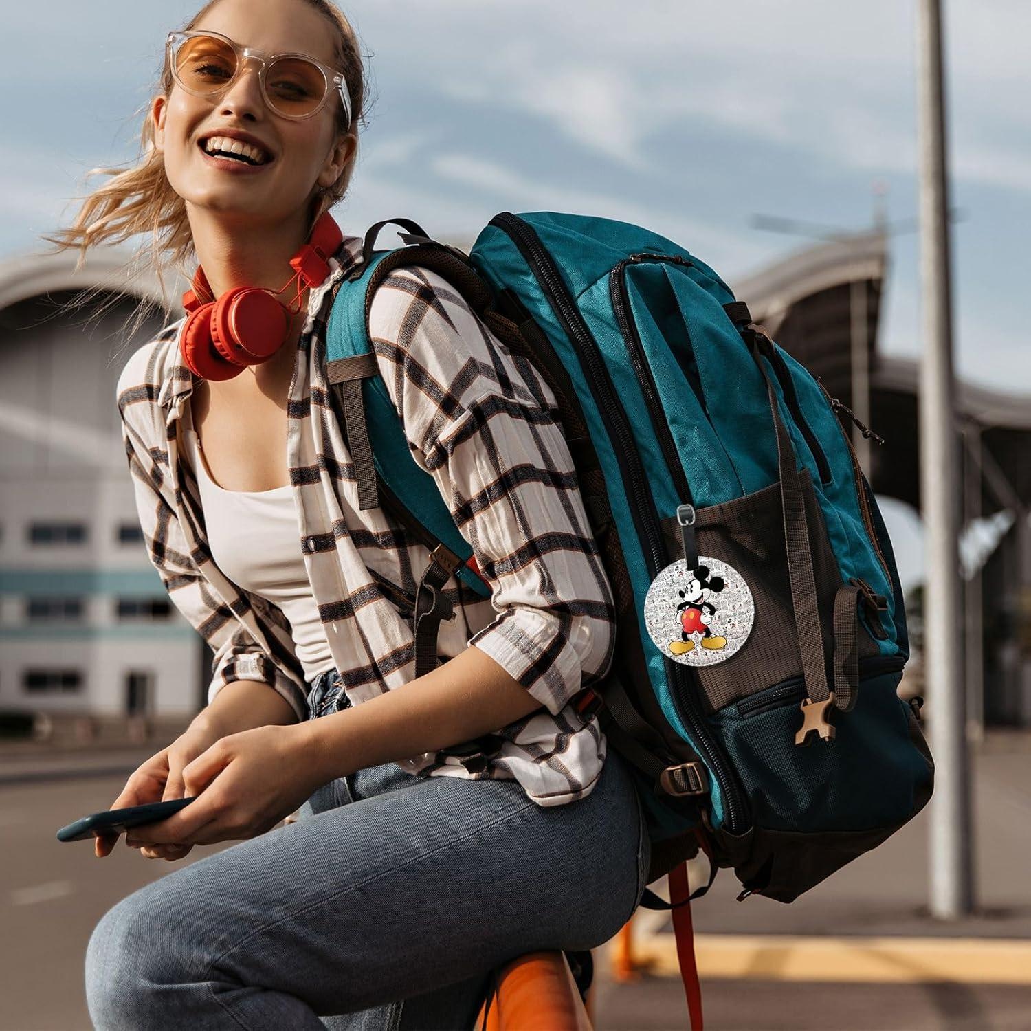 Etiquetas de Equipaje de Cuero PU FKHGY - 2 Piezas con Tapa