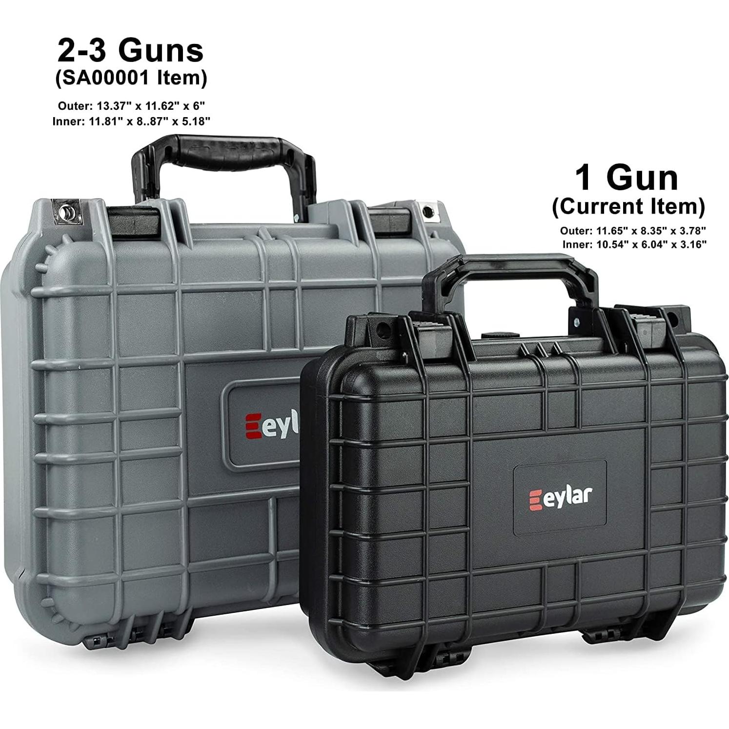 Funda Dura Táctica Eylar Sa00010-Gun Impermeable 29.5x21.1cm