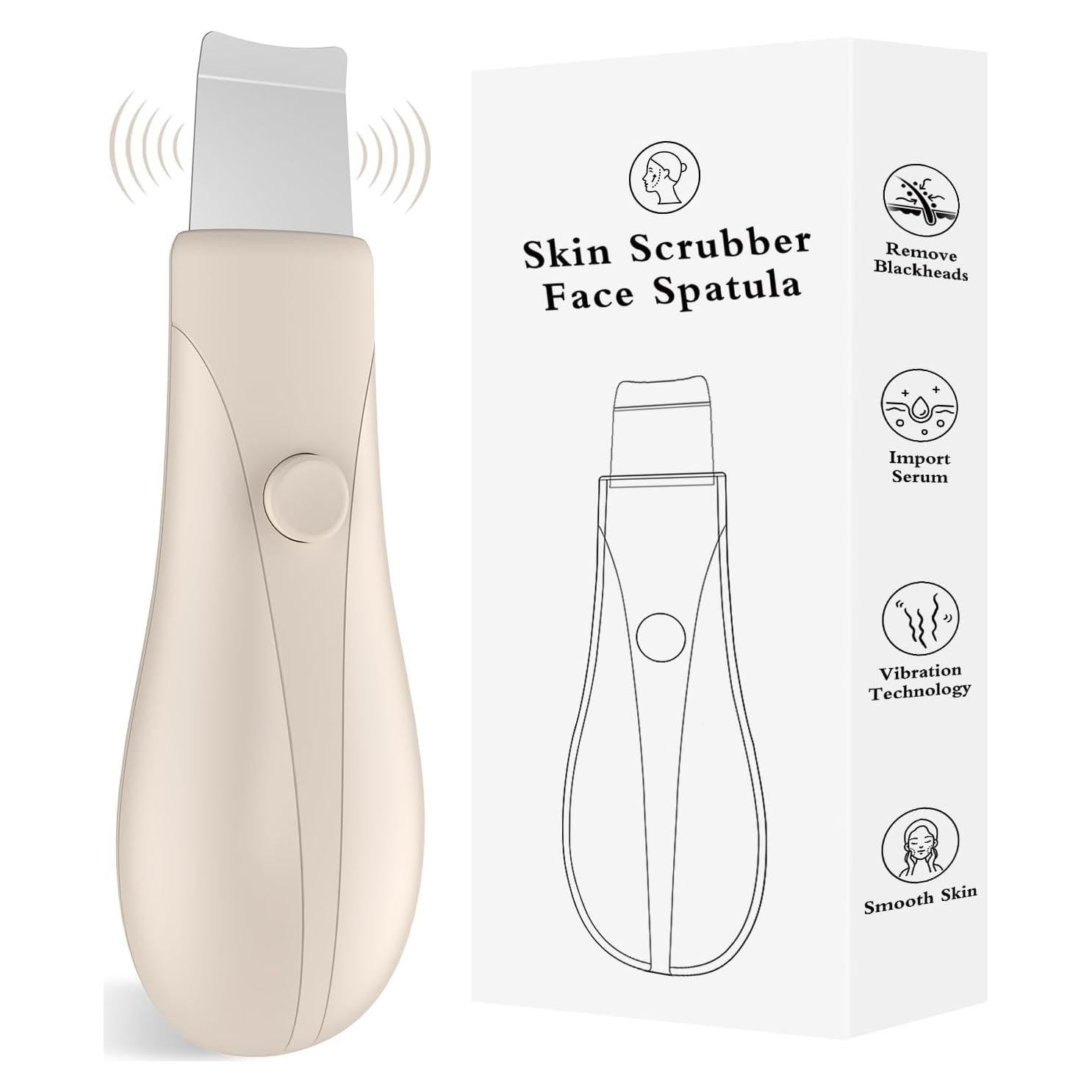 Espátula Limpiadora de Piel LRUFOB para Cuidado Facial Beige