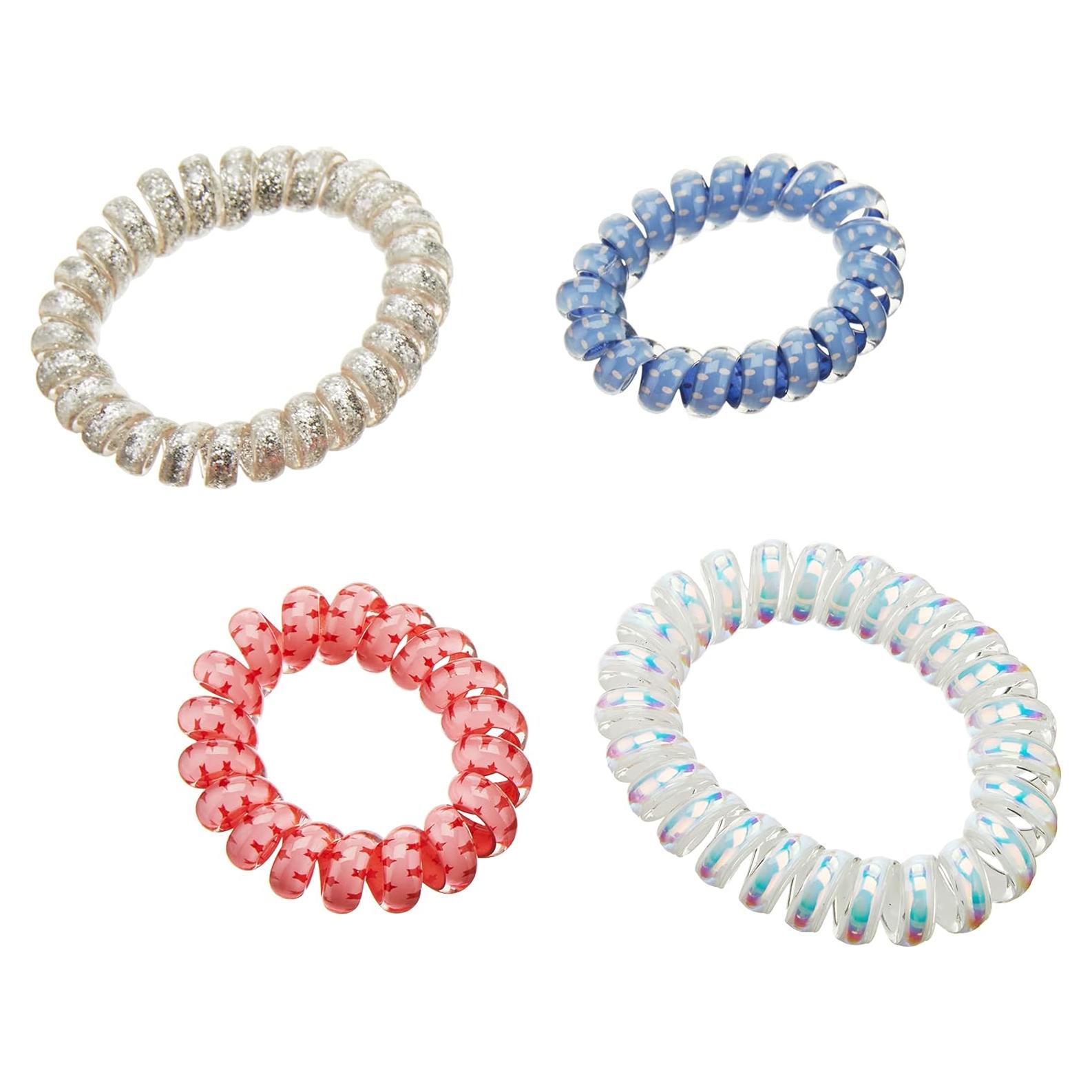 Conjunto de 4 diademas elásticas Vera Bradley - Corazones Rosa