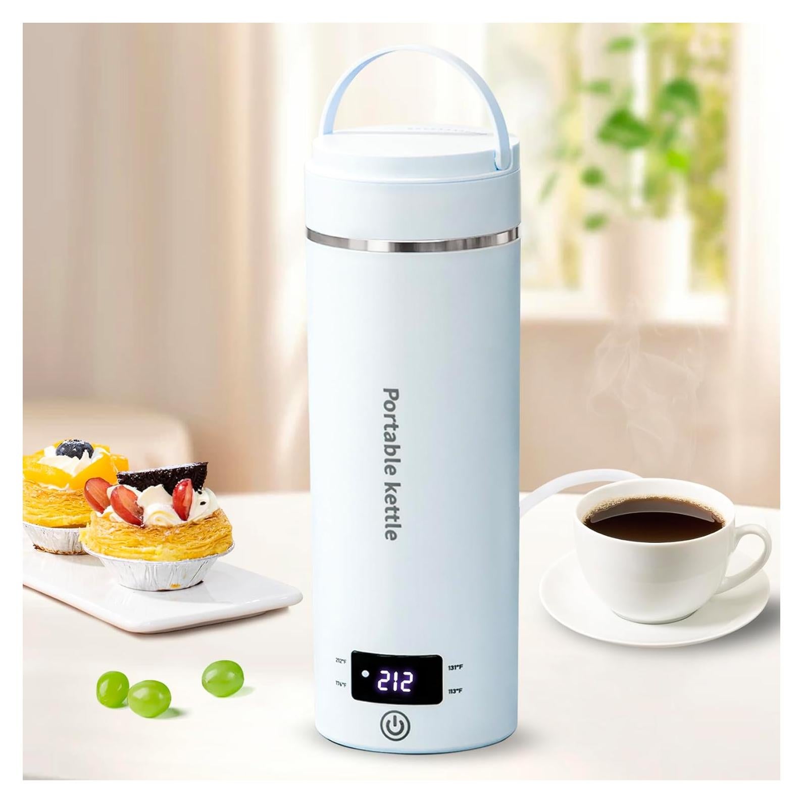 Hervidor Eléctrico Portátil Touxila 400ml 4 Temperaturas Azul