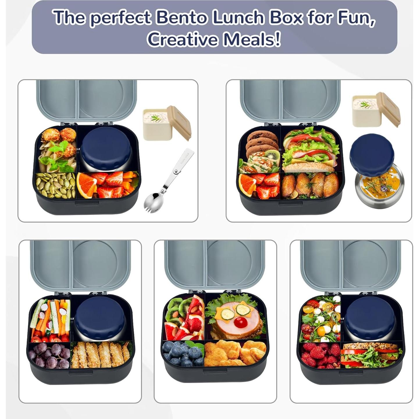 Caja de Almuerzo Bento Aimsnk para Niños 1.5L con Termo 355ml