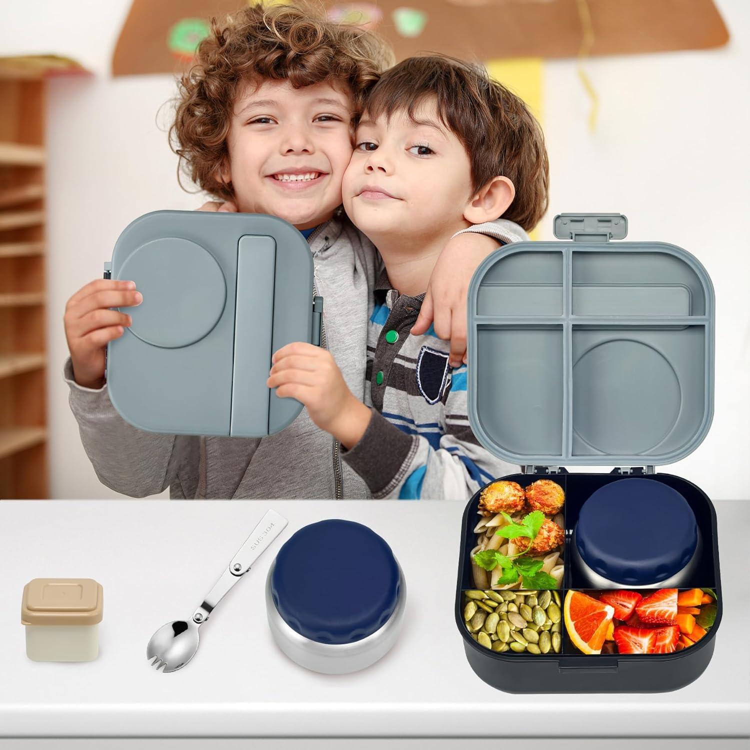 Caja de Almuerzo Bento Aimsnk para Niños 1.5L con Termo 355ml