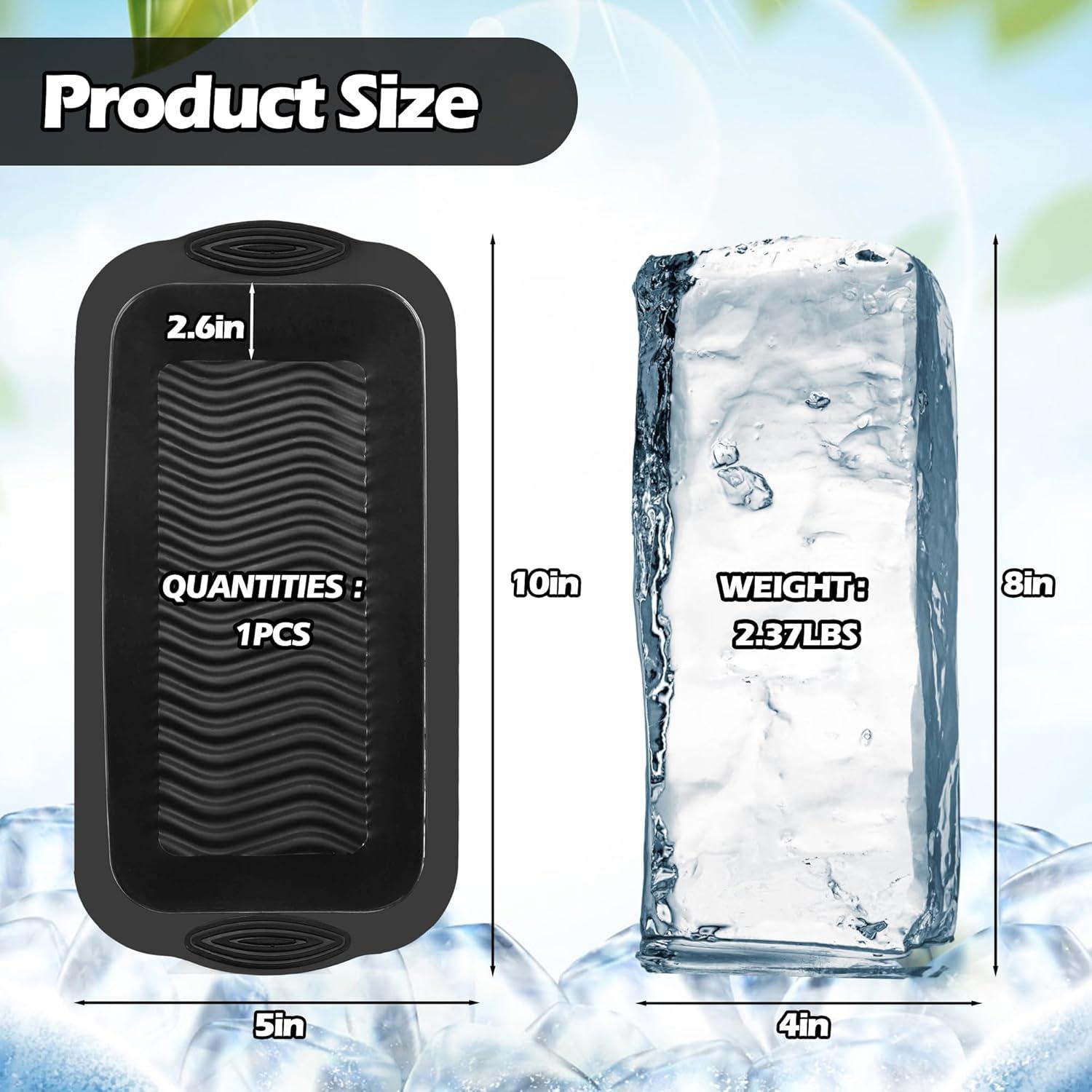 Moldes de Hielo Extra Grande XANGNIER de Silicona - 1 Paquete