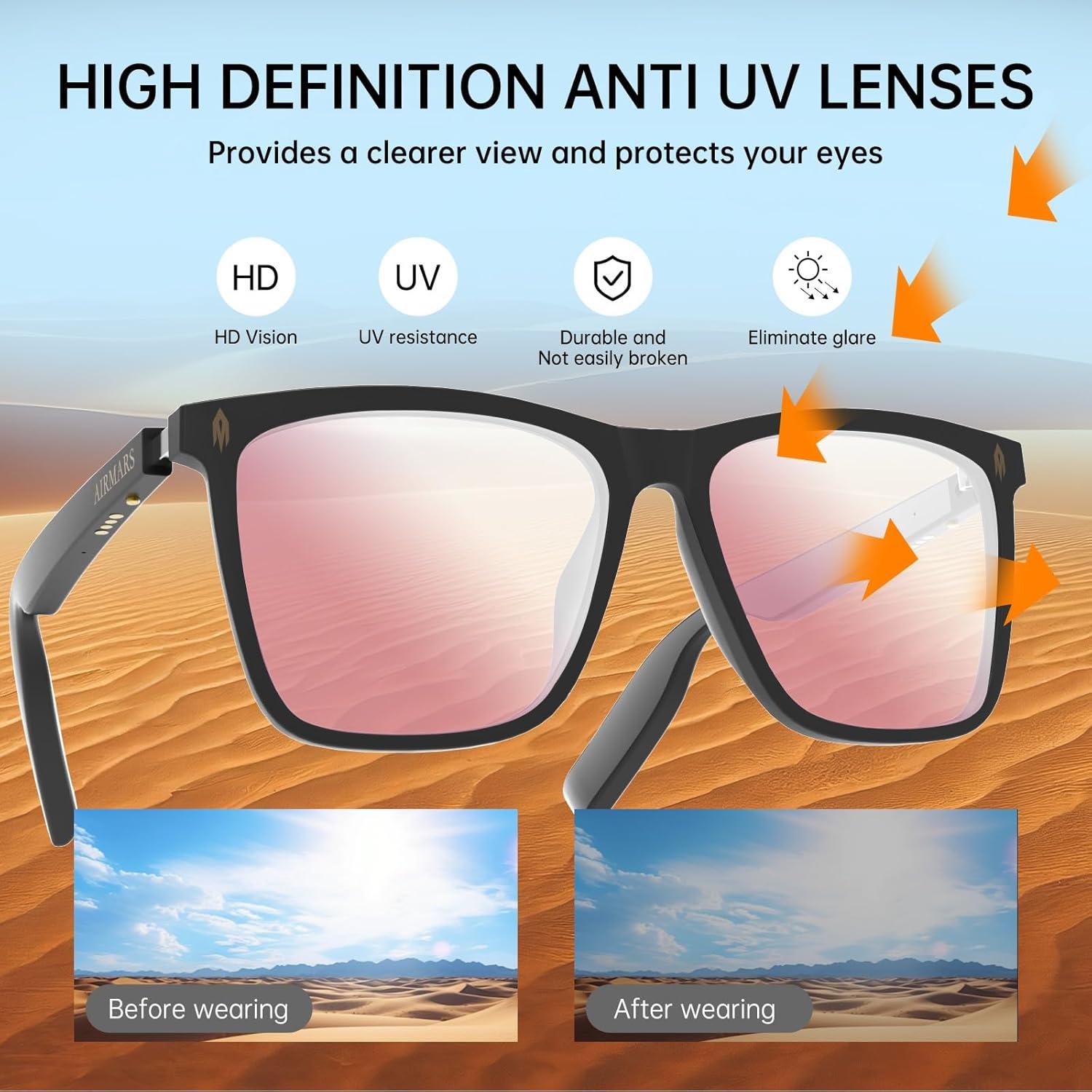 Gafas de Sol Bluetooth AIRMARS SG8 con UV y Asistente