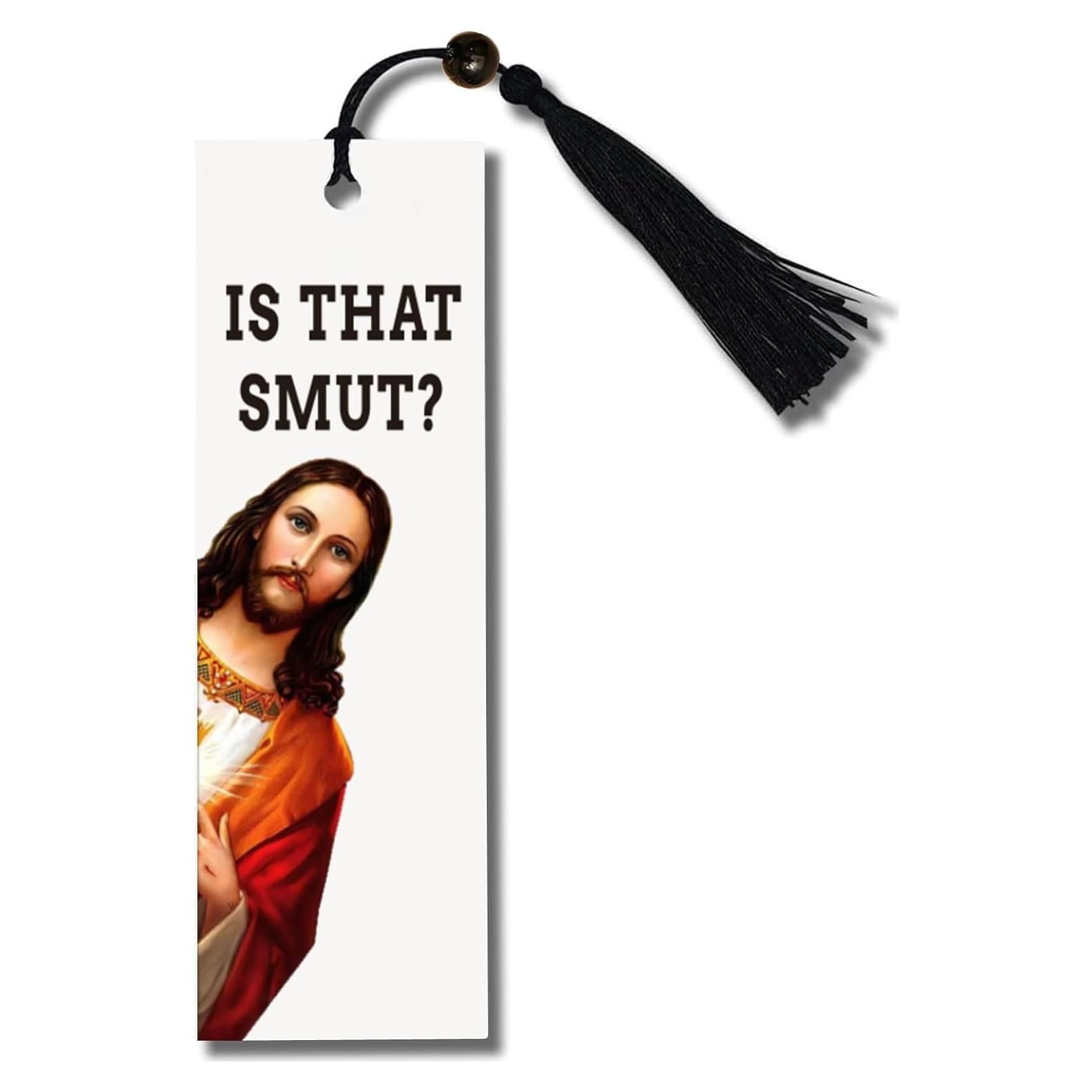 Marcador Divertido con Borla ZZBBFDJY - PVC Negro 15.24x7.62 cm