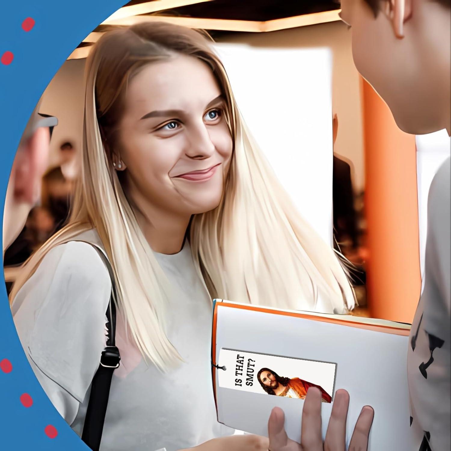 Marcador Divertido con Borla ZZBBFDJY - PVC Negro 15.24x7.62 cm