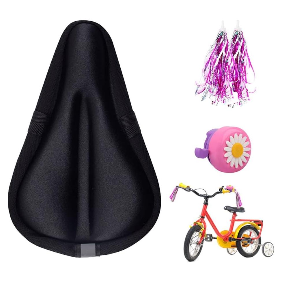 Funda de Cojín de Gel para Asiento de Bicicleta Infantil Liyamobu 22.86x15.24cm
