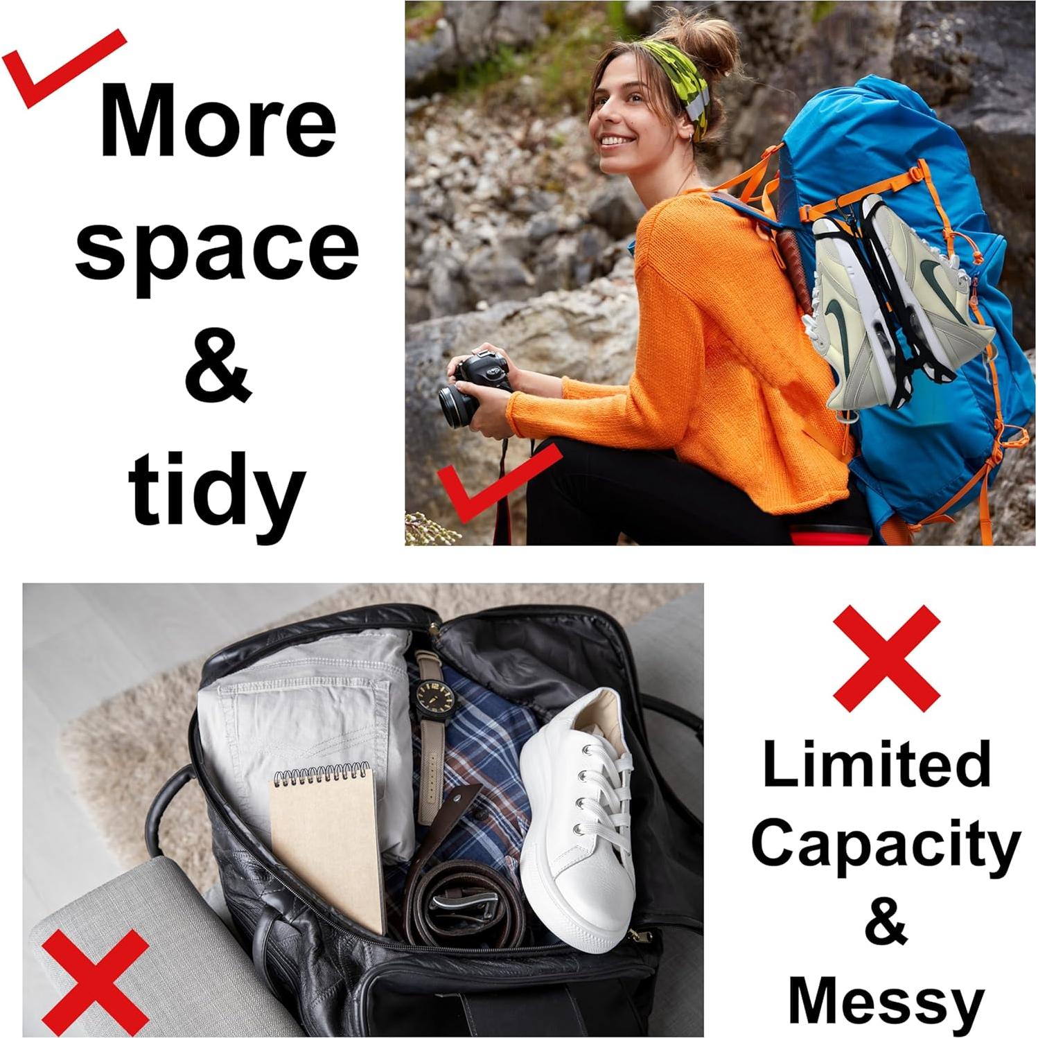 Soporte para zapatos MALTERZER de silicona negra para viajar