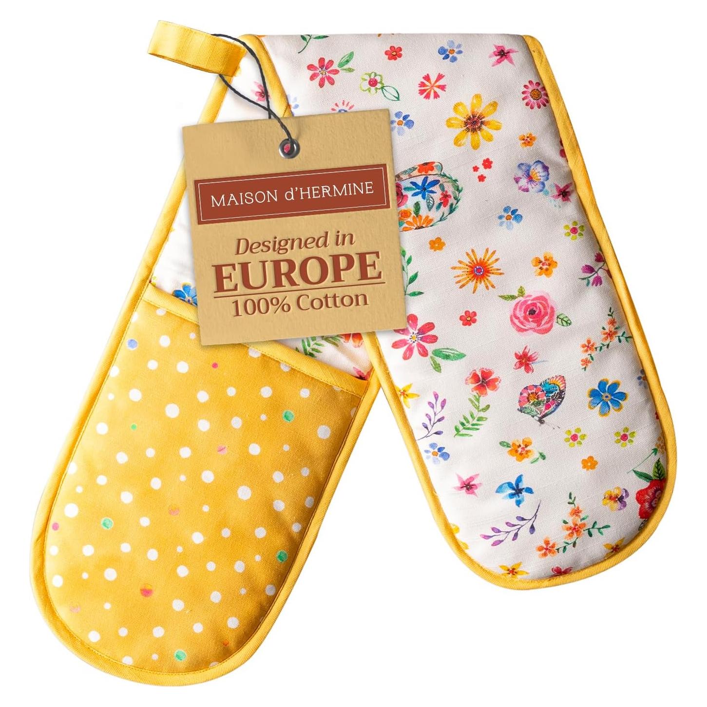 Manopla de Horno Doble Maison d' Hermine 100% Algodón 18x89cm