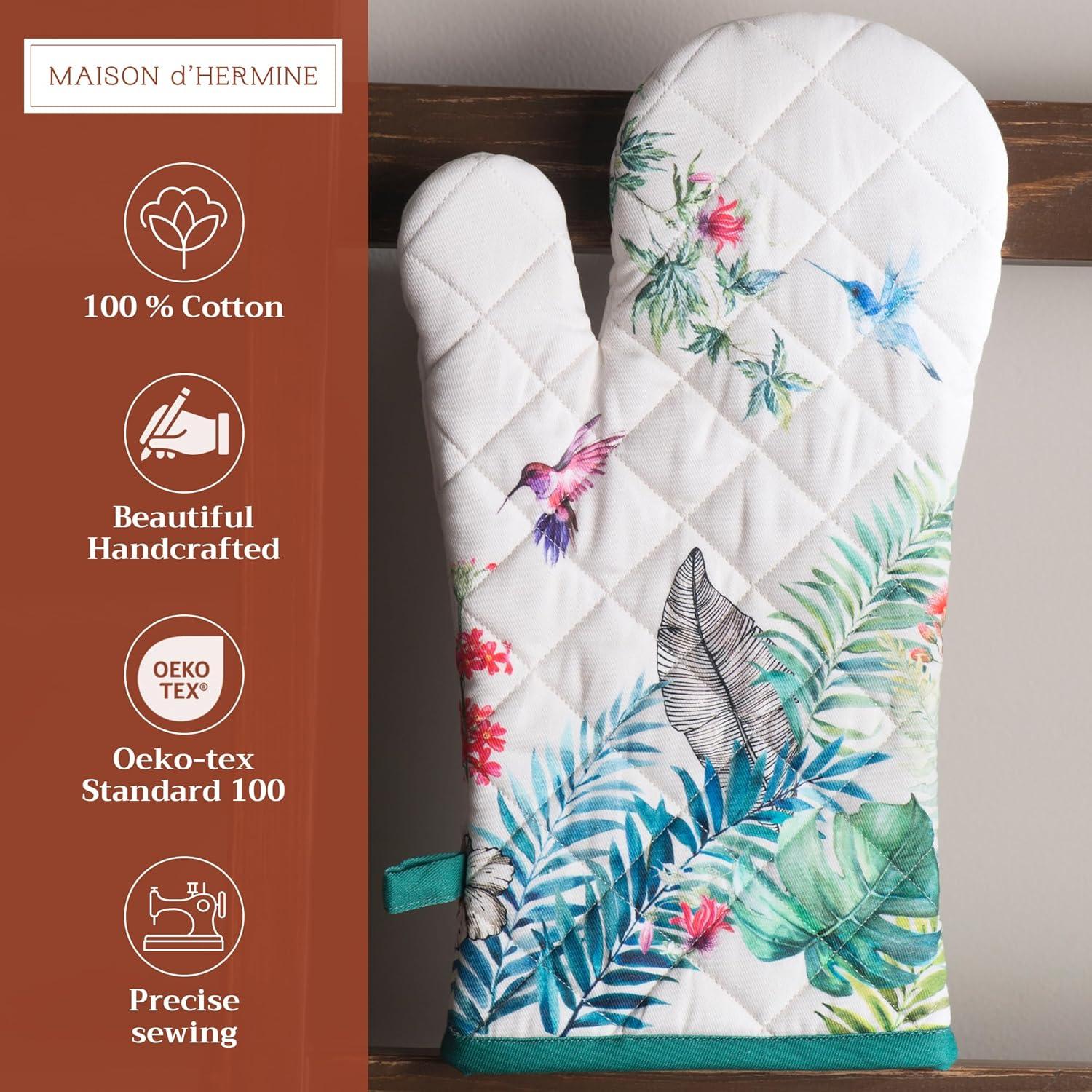 Guante de Horno Maison d'Hermine 100% Algodón 18.5x33cm Tropiques