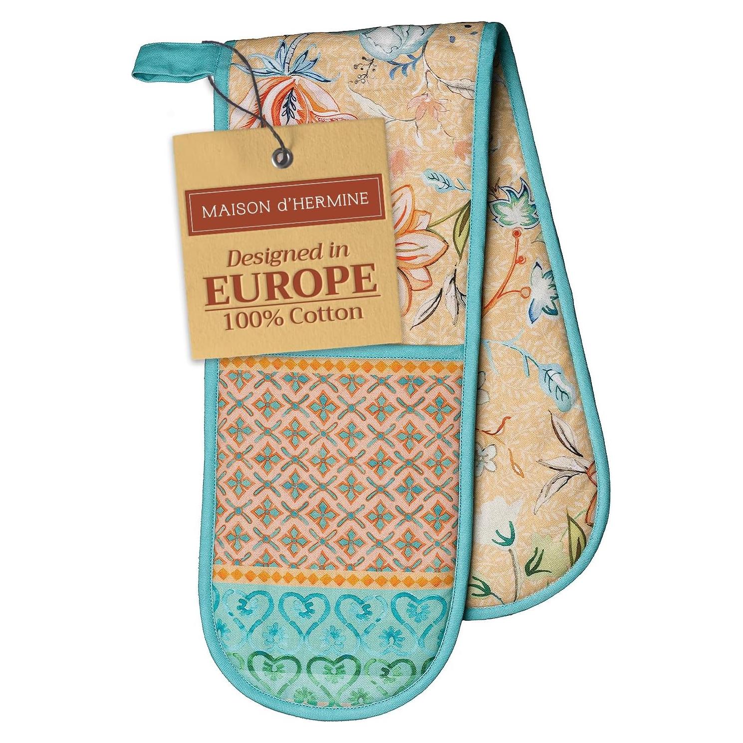Manopla de Horno Doble Maison d' Hermine 100% Algodón 88.9x17.8cm