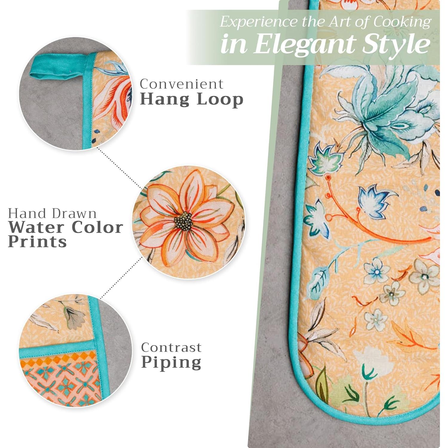 Manopla de Horno Doble Maison d' Hermine 100% Algodón 88.9x17.8cm