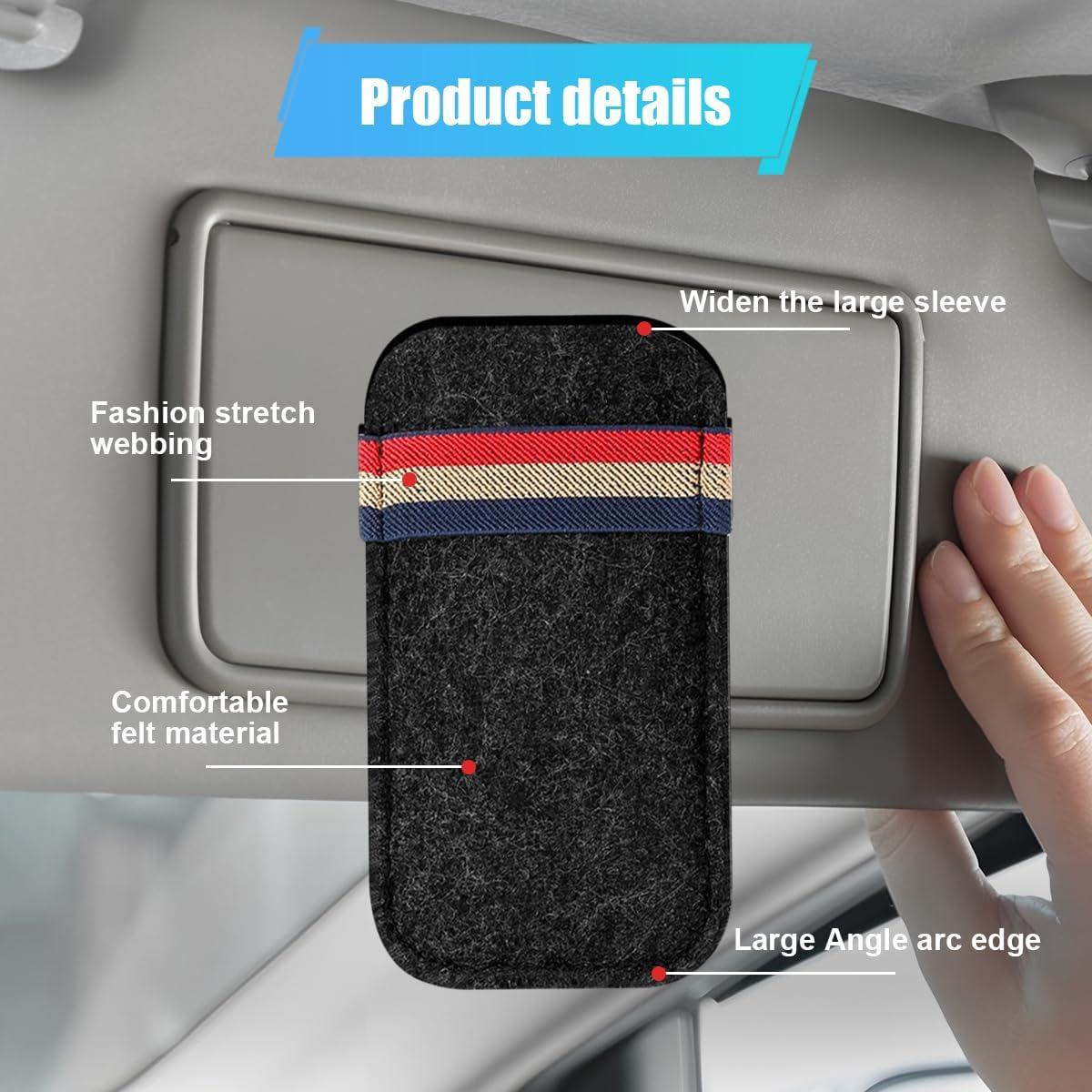 Organizador de Visera de Coche DUSCOKE Negro 15.5x9.2 cm