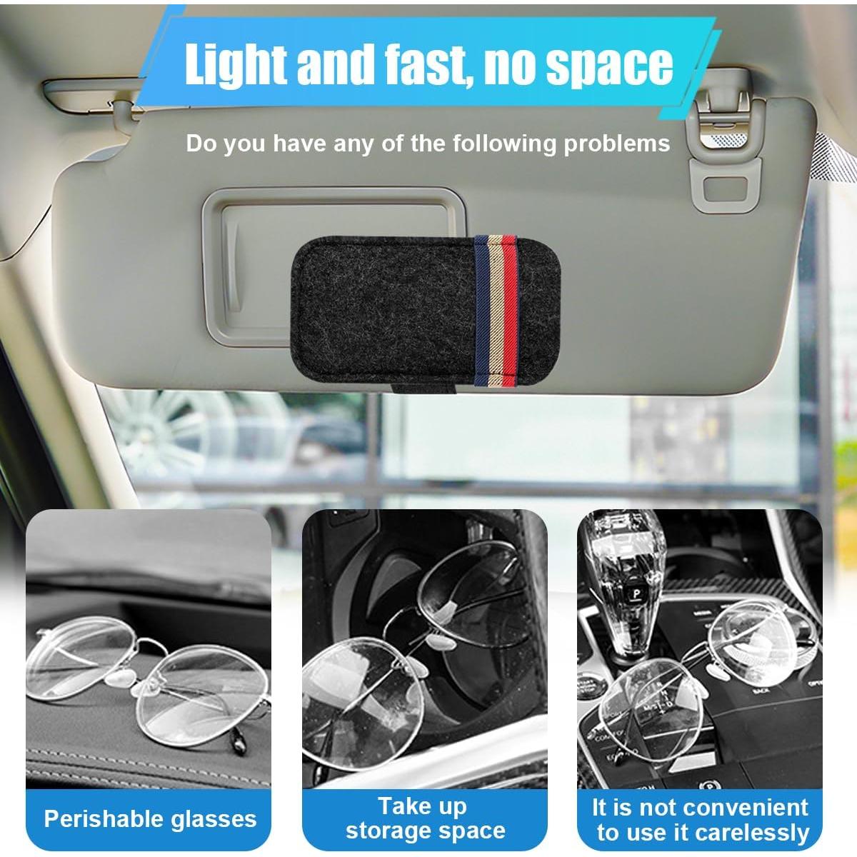 Organizador de Visera de Coche DUSCOKE Negro 15.5x9.2 cm