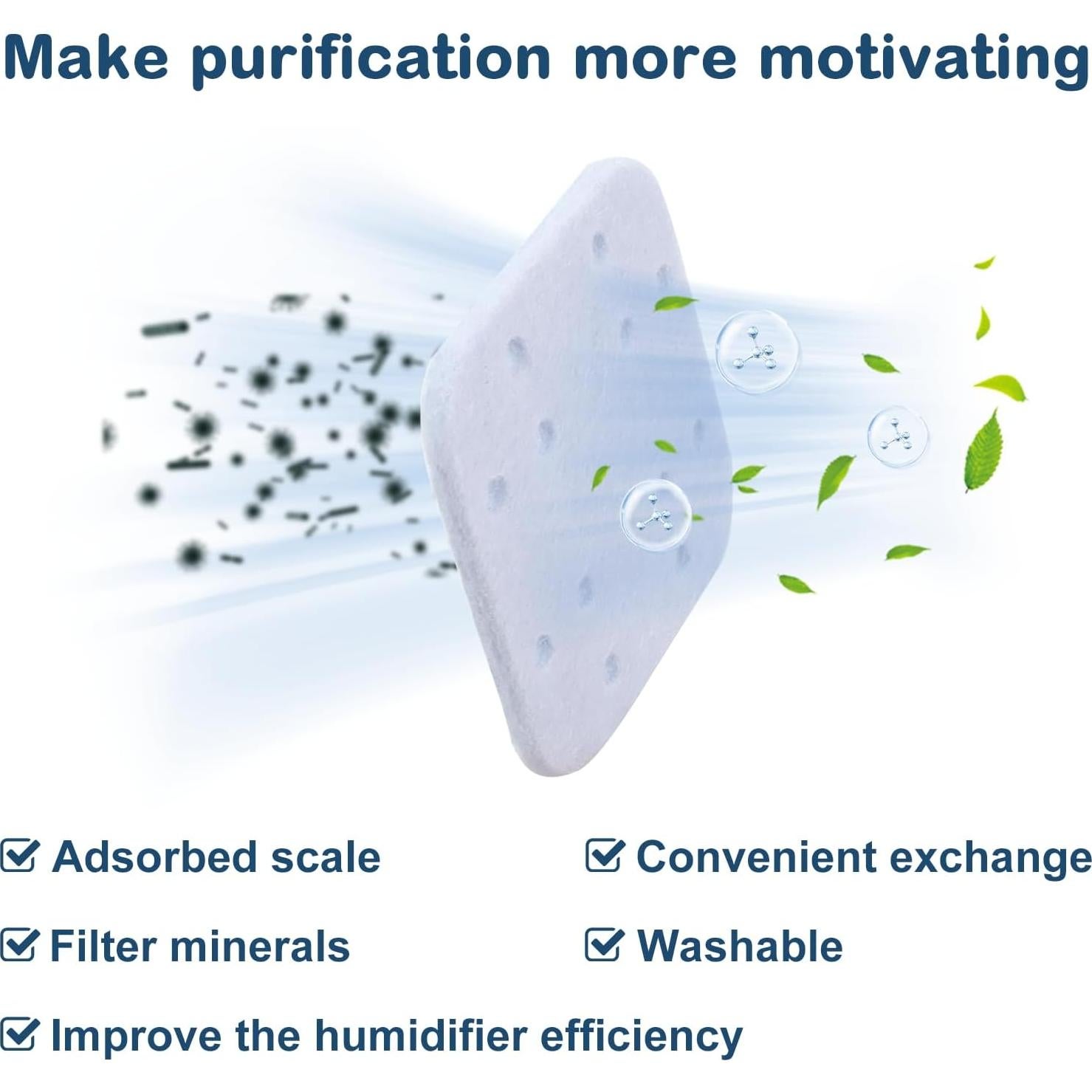 Filtros de Almohadilla para Humidificadores PANDEELS LV600S 20 Pcs