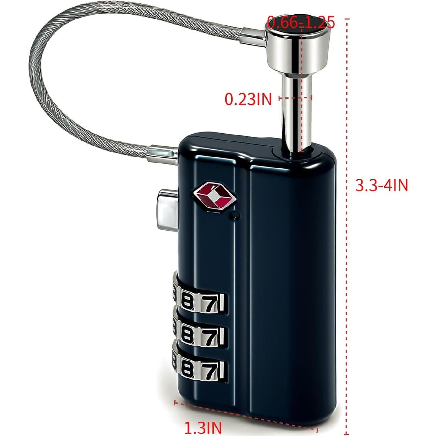 Candado TSA YOMOADD para Estuches de Armas - Resistente al Corte