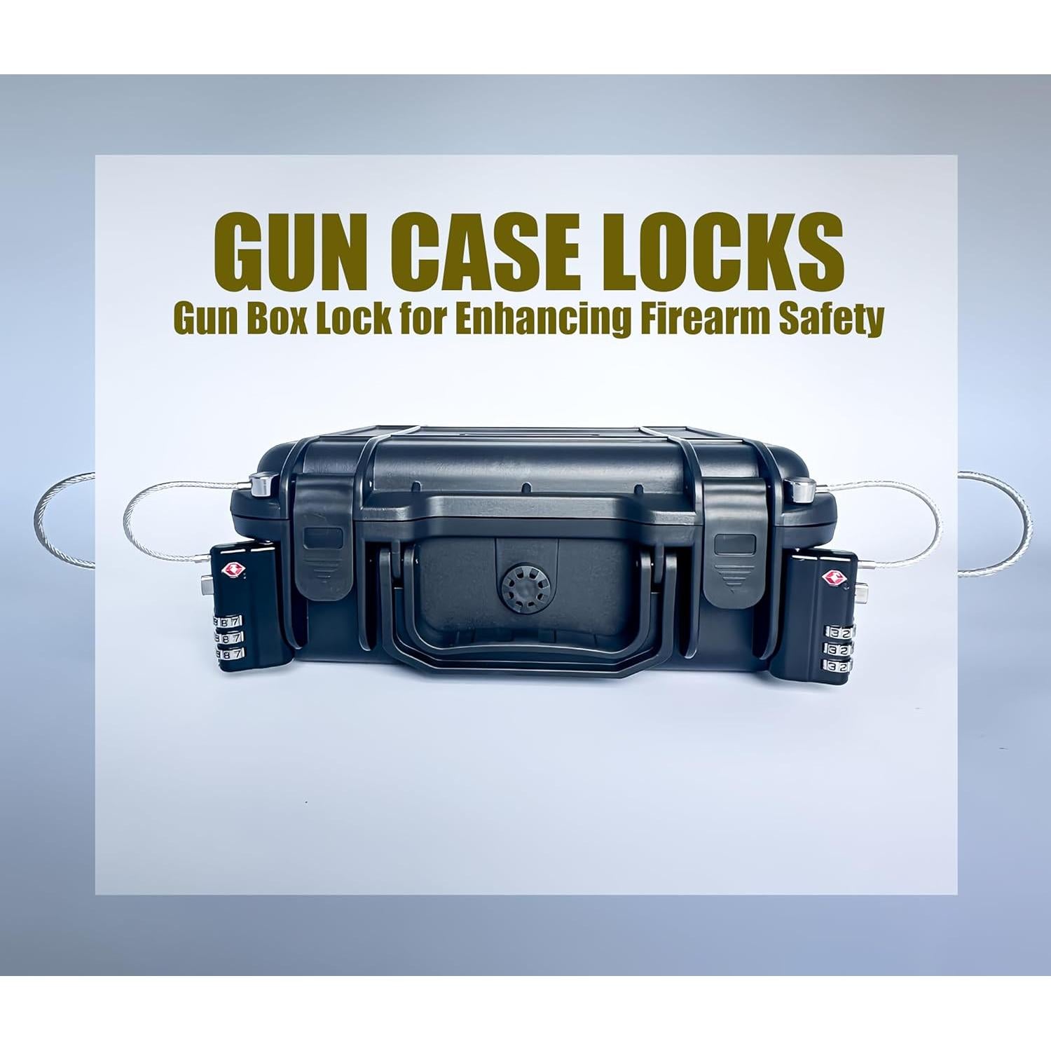 Candado TSA YOMOADD para Estuches de Armas - Resistente al Corte