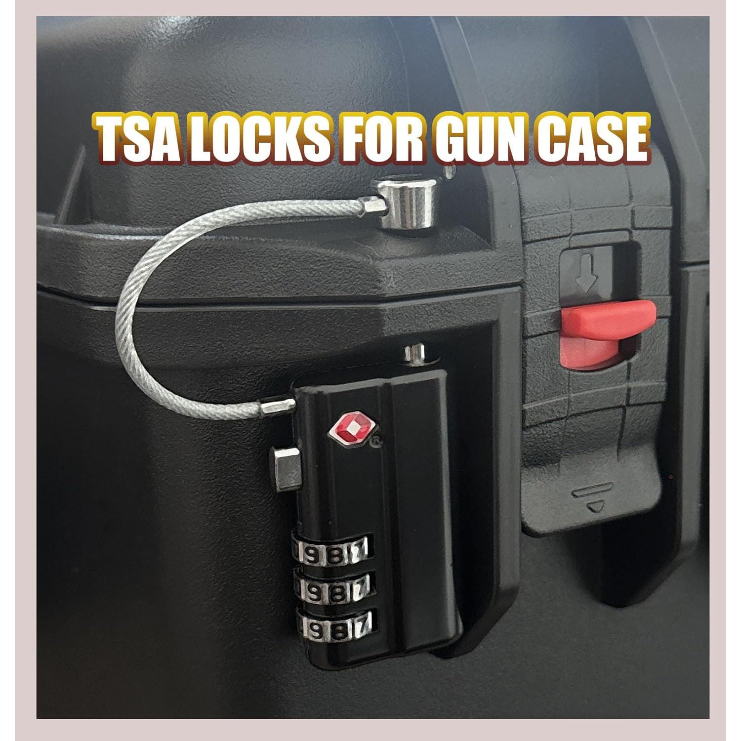 Candado TSA YOMOADD para Estuches de Armas - Resistente al Corte